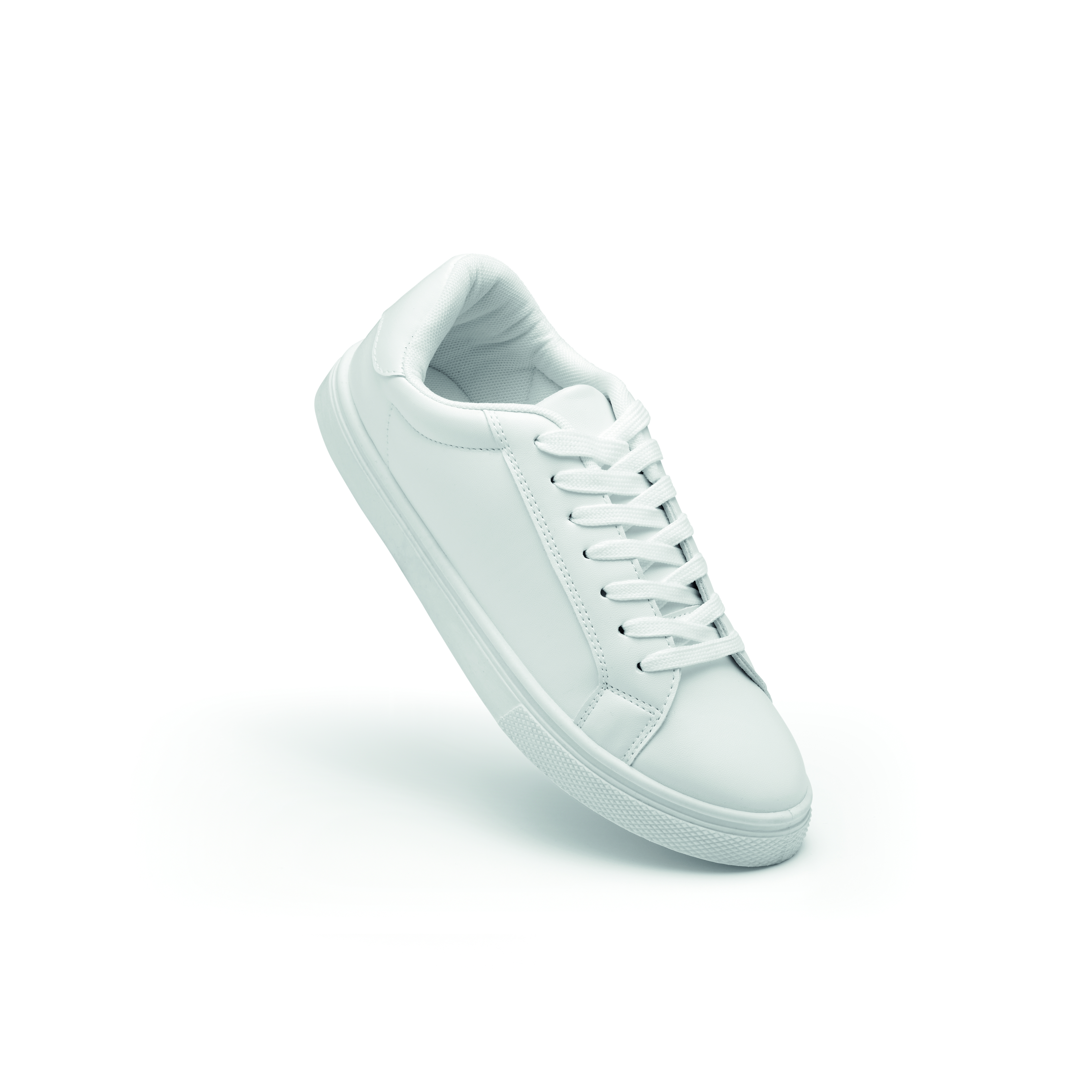 Sneaker, Weiß, Low-Cut, Schnürschuh, Freizeitschuh, Sneaker, Leder, Weiß, Low-Top, Schnürschuh, Schuh, Sneaker, weiße Sneaker, Gummisohle, Lace-up, Sneaker, Weiß, Laufschuh, Lederschuh, Gummisohle