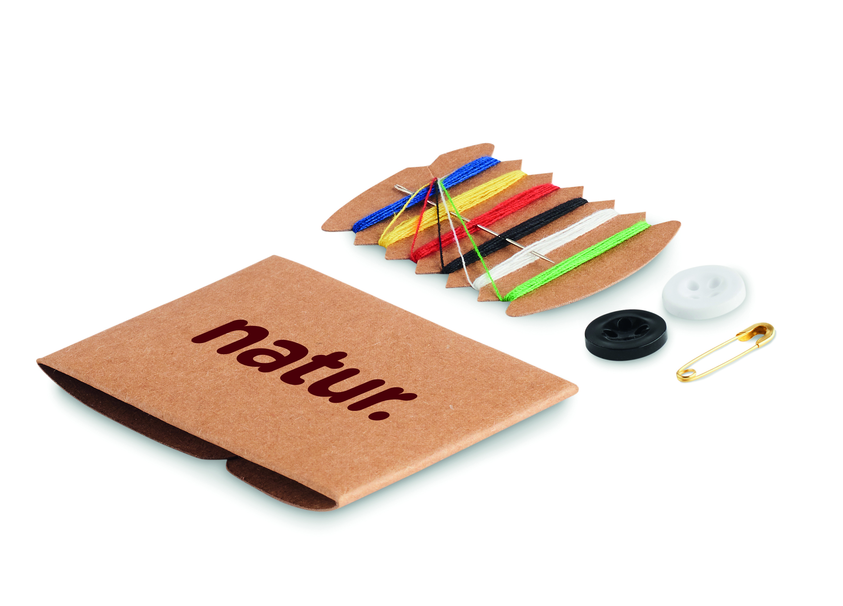 Nähset, Zopfbastelset, Schnürbänder, Kartenpaket, Nadel