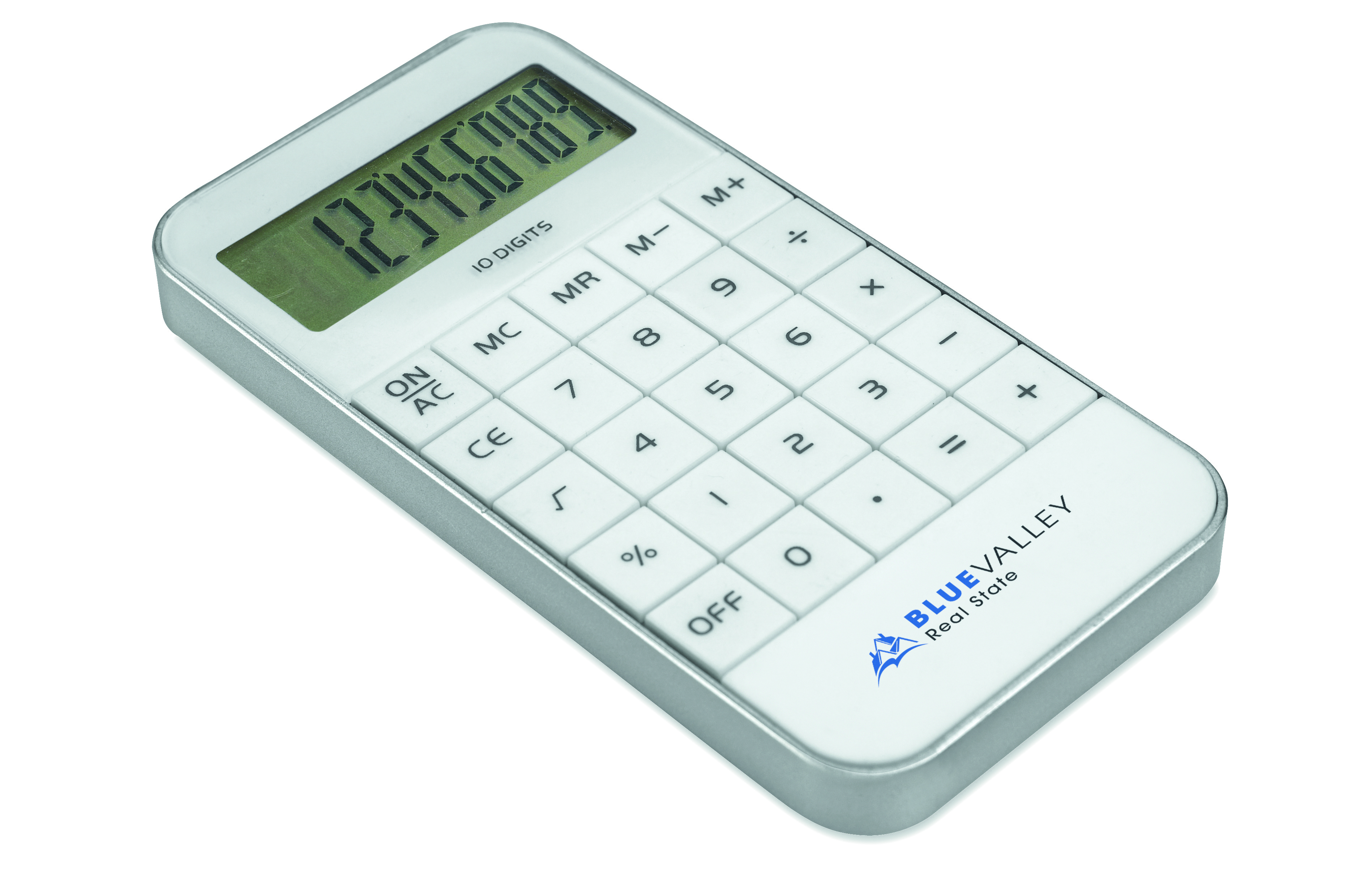 Taschenrechner, Schwarzweiß, Mini-Rechner, Tastatur, Display LCD
