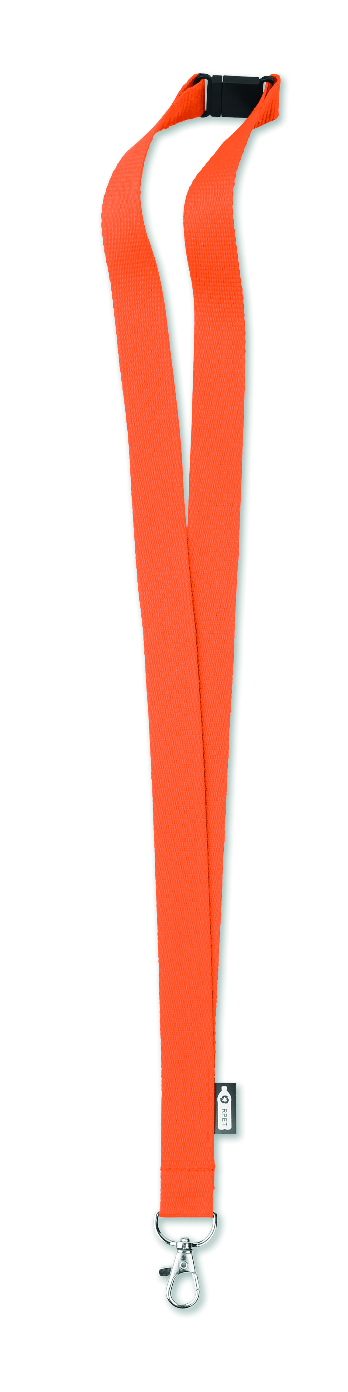 orange, Gurtband, Lanyard, Karabinerhaken, Metallschwenkeye