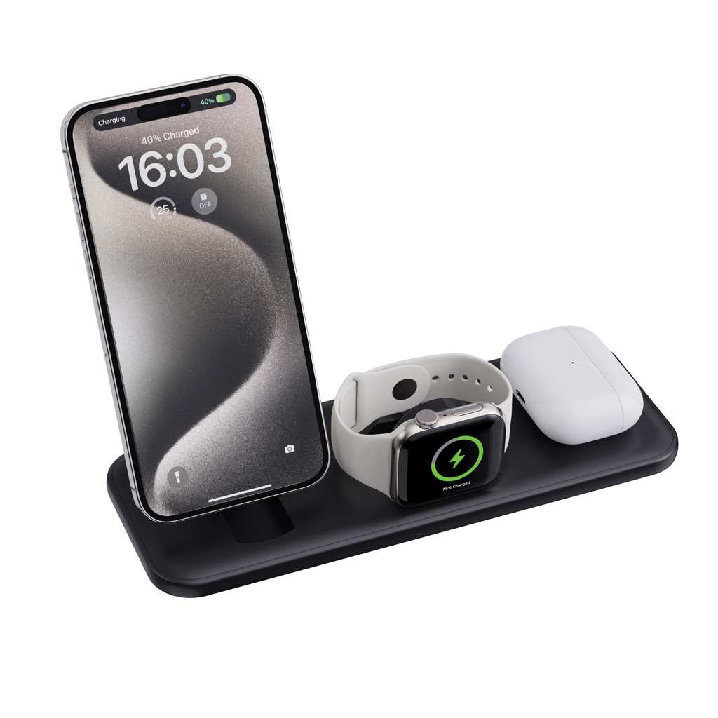 Elektronik, Handy, Telefon, Ladegerät-Station, Smartwatch-Ladehalter, Smartphone-Halterung, AirPods-Ladecase, Qi-Ladestation, Ladestation, Smartphone Halter, Armband, Smartwatch, Ladestation Kabellos