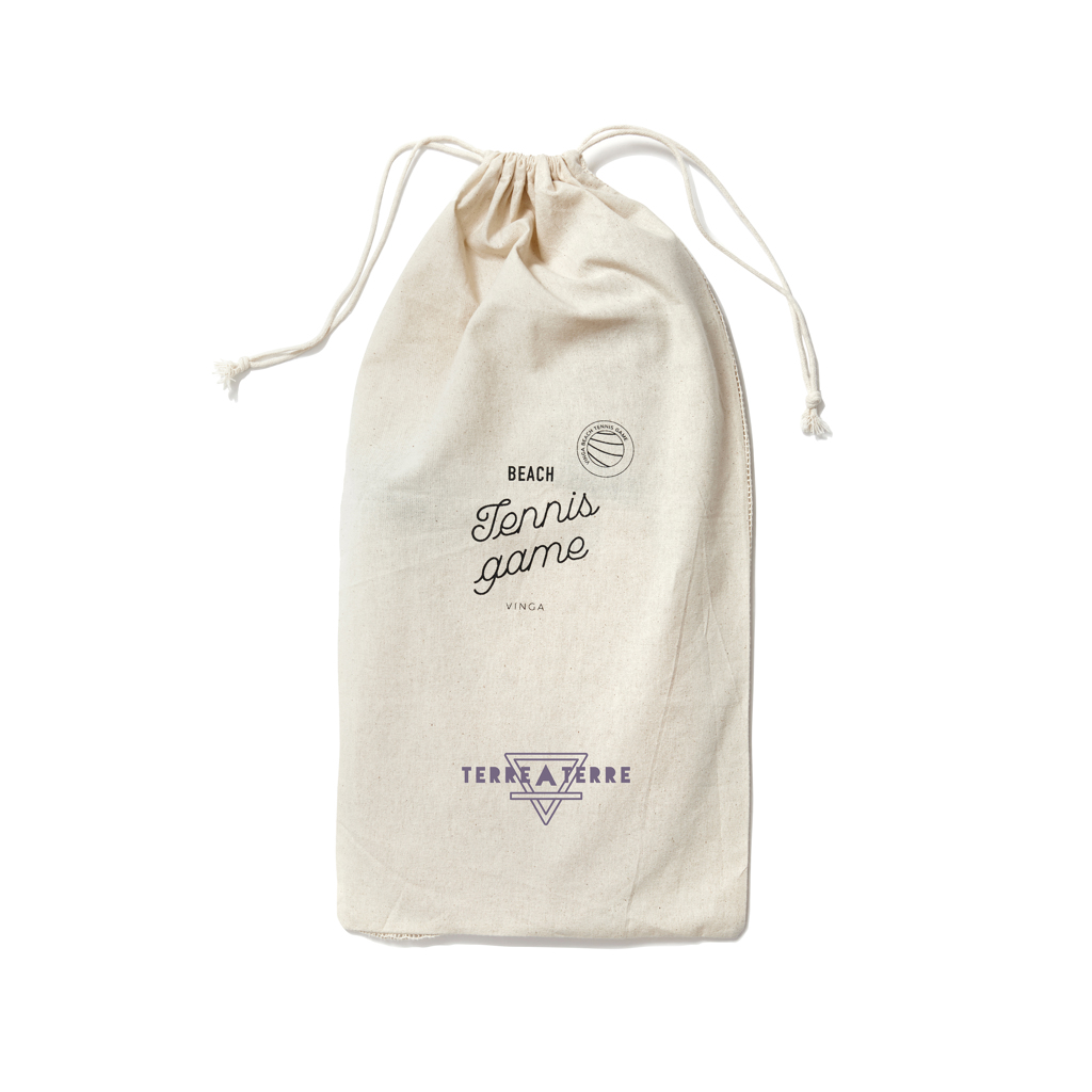 Hülle, Tasche, Tennisball, Beutel, VINA? (ignore), Tasche, Beutel, Canvas, Drawstring bag, Beach tennis gear, Canvas-Tasche, Ziehbeutel, Beach-Tennis, Logo-Aufdruck, natürliche Beige