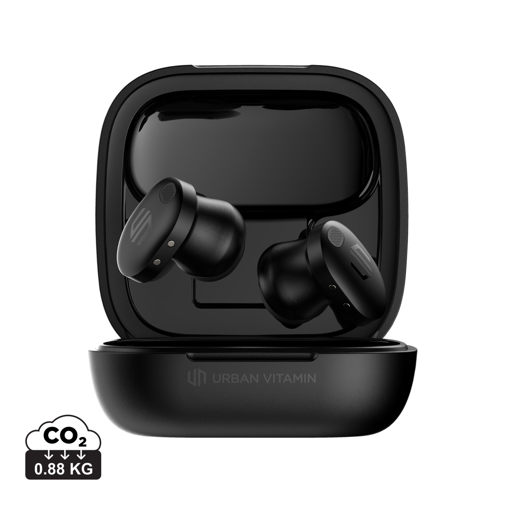 Elektronik, Kopfhörer, In-Ear, Bluetooth, Schwarz, Kopfhörer, Ladecase, In-Ear-Kopfhörer, Kabellose Kopfhörer, Schwarze Kopfhörer, Ladehülle, Urban Vitamin, In-Ear, Wireless earbuds, Case, Schwarz, Urban Vitamin