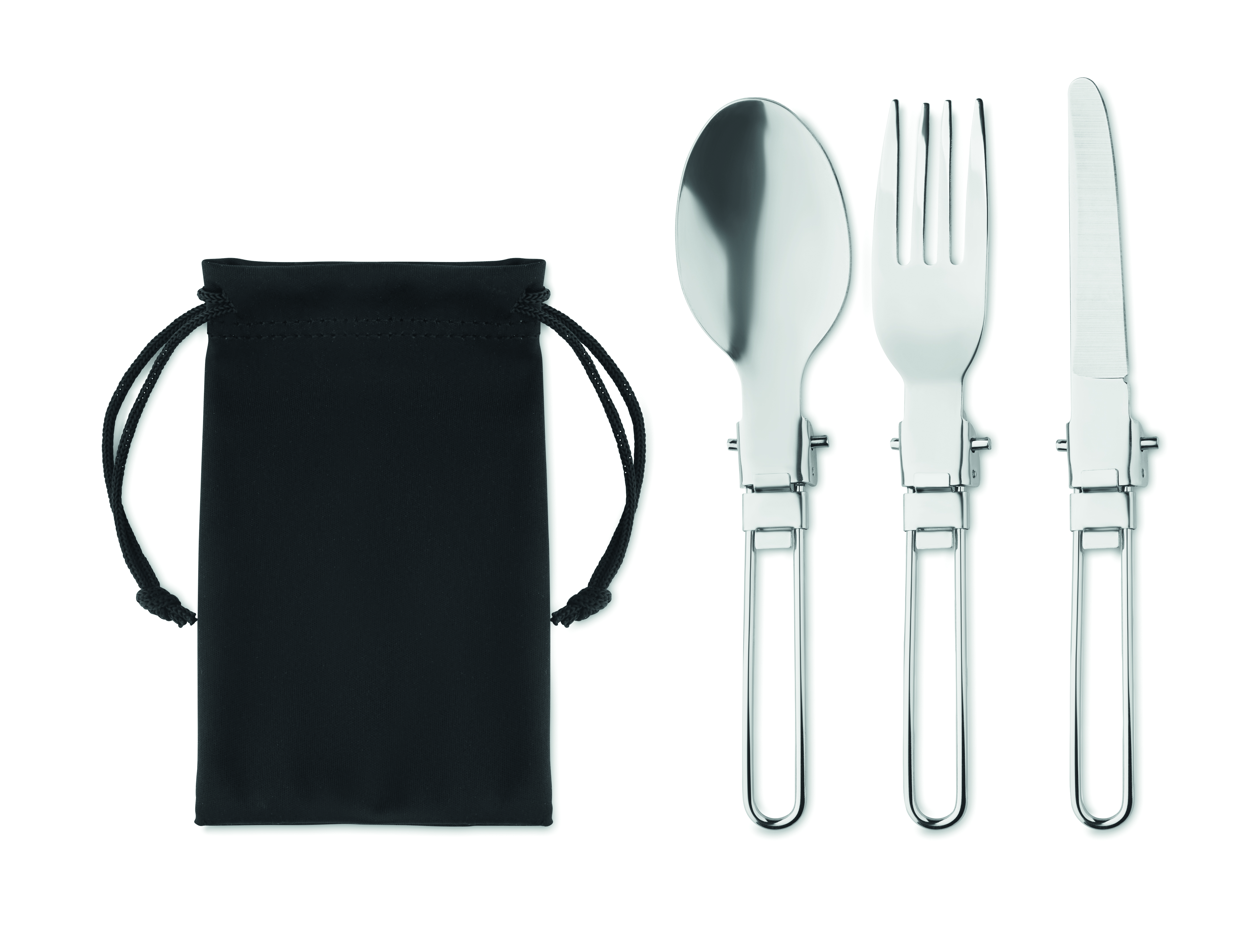 Besteckset, Gabel, Löffel, Messer, Tragetasche