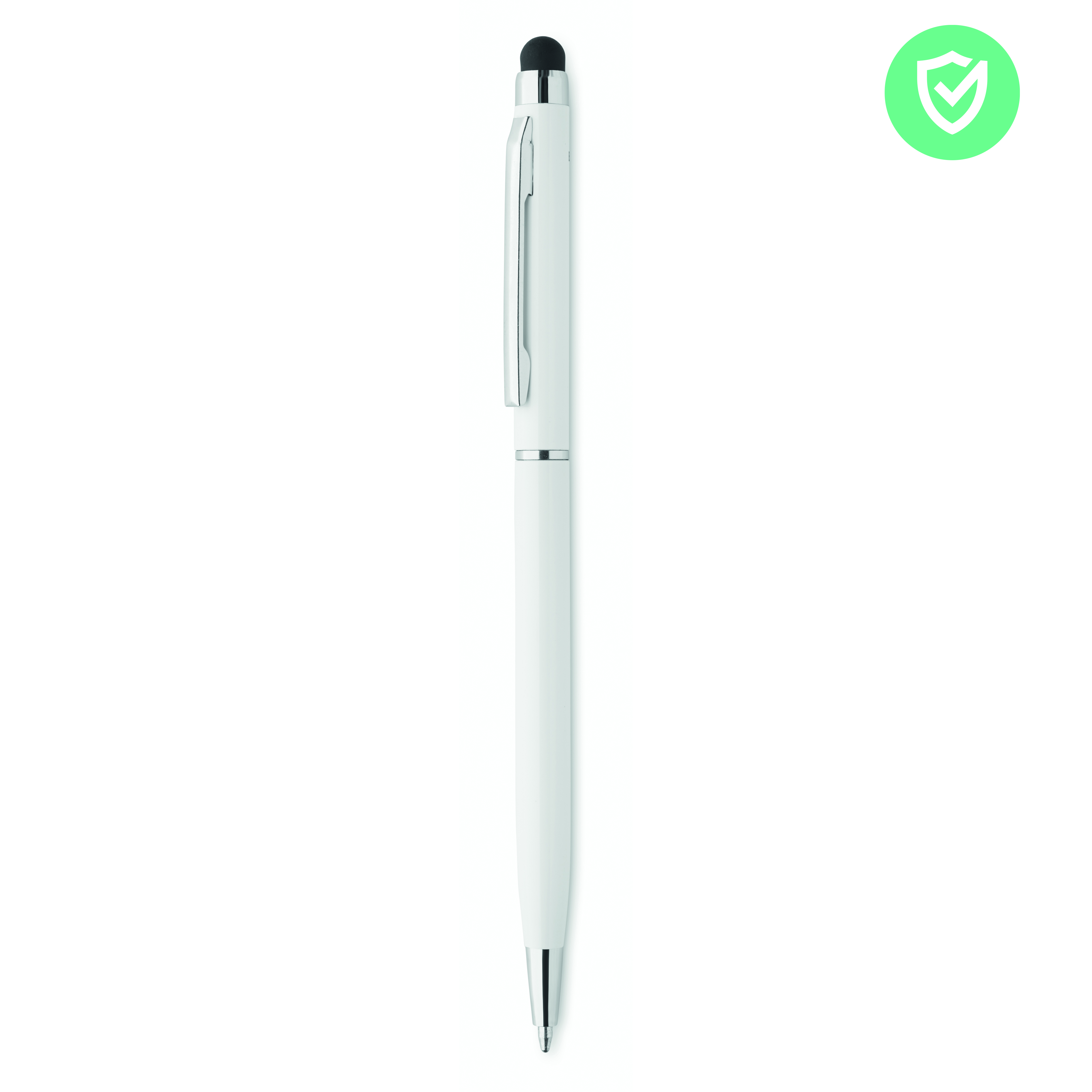 Kugelschreiber, White, Gleisse, Metall, Klickpen