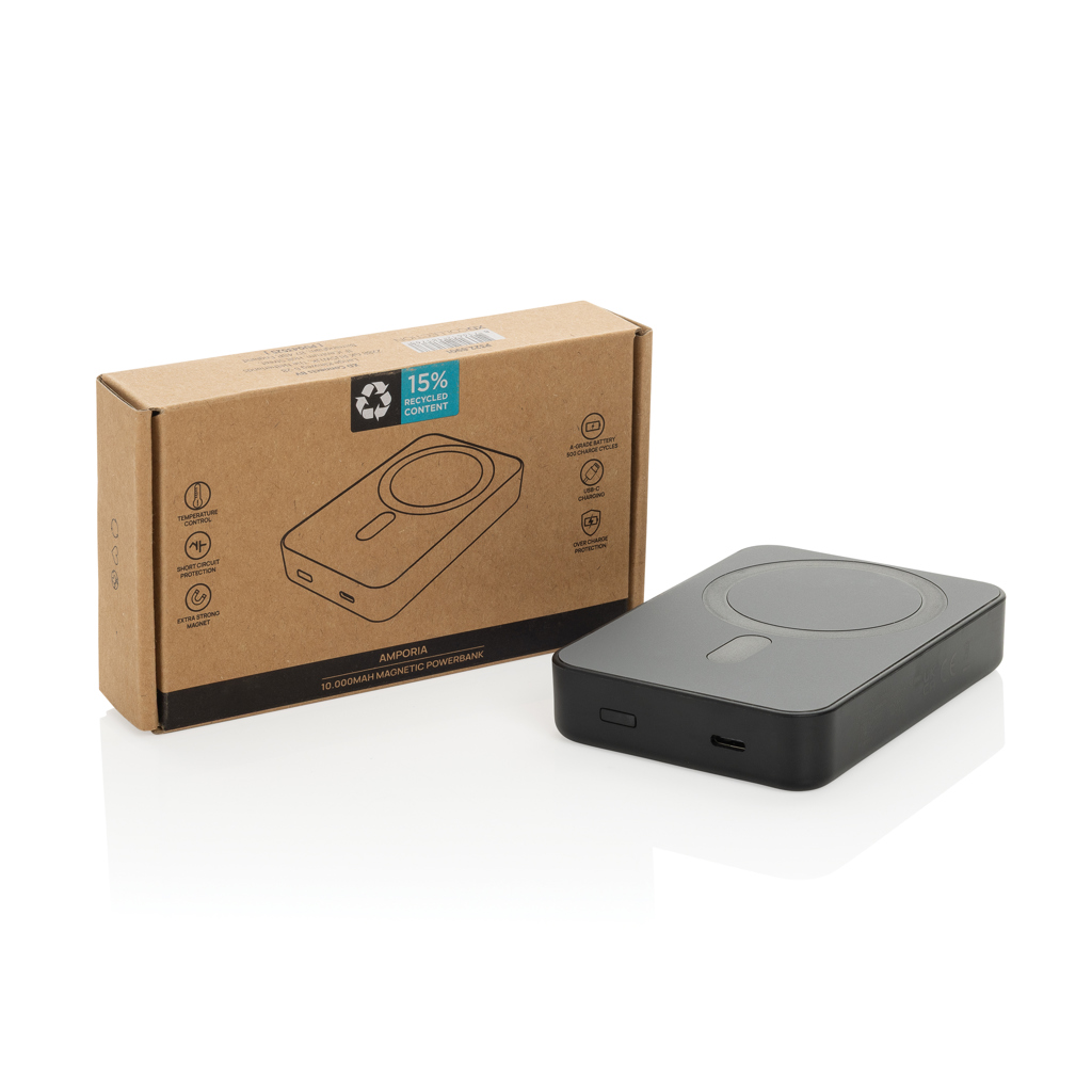Kiste, Computerausrüstung, Elektronik, Hardware, Adapter, Powerbank, Magnetic, 10.000mAh, USB-C, Verpackung, Powerbank, Magnetic, 10.000mAh, Tragbares Ladegerät, Magnetisch, Powerbank, Magnetic, 10.000mAh, USB-C, Recycelte Kartonbox