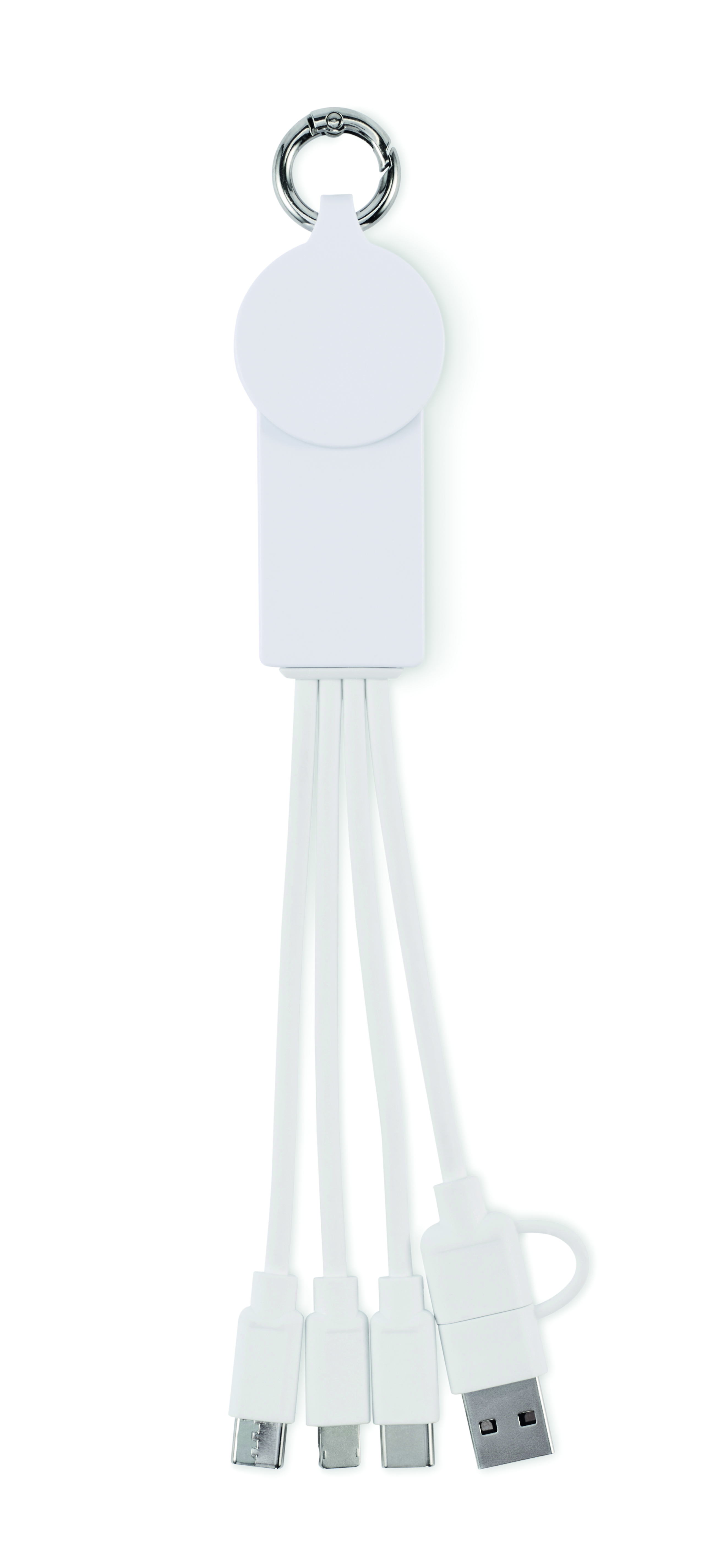 Keychain, USB-Kabel, Mehrfachanschluss, Weiß, Schlüsselanhänger, usb hub, ladekabel, kabel, weiß, schlüsselanhänger zubehör
