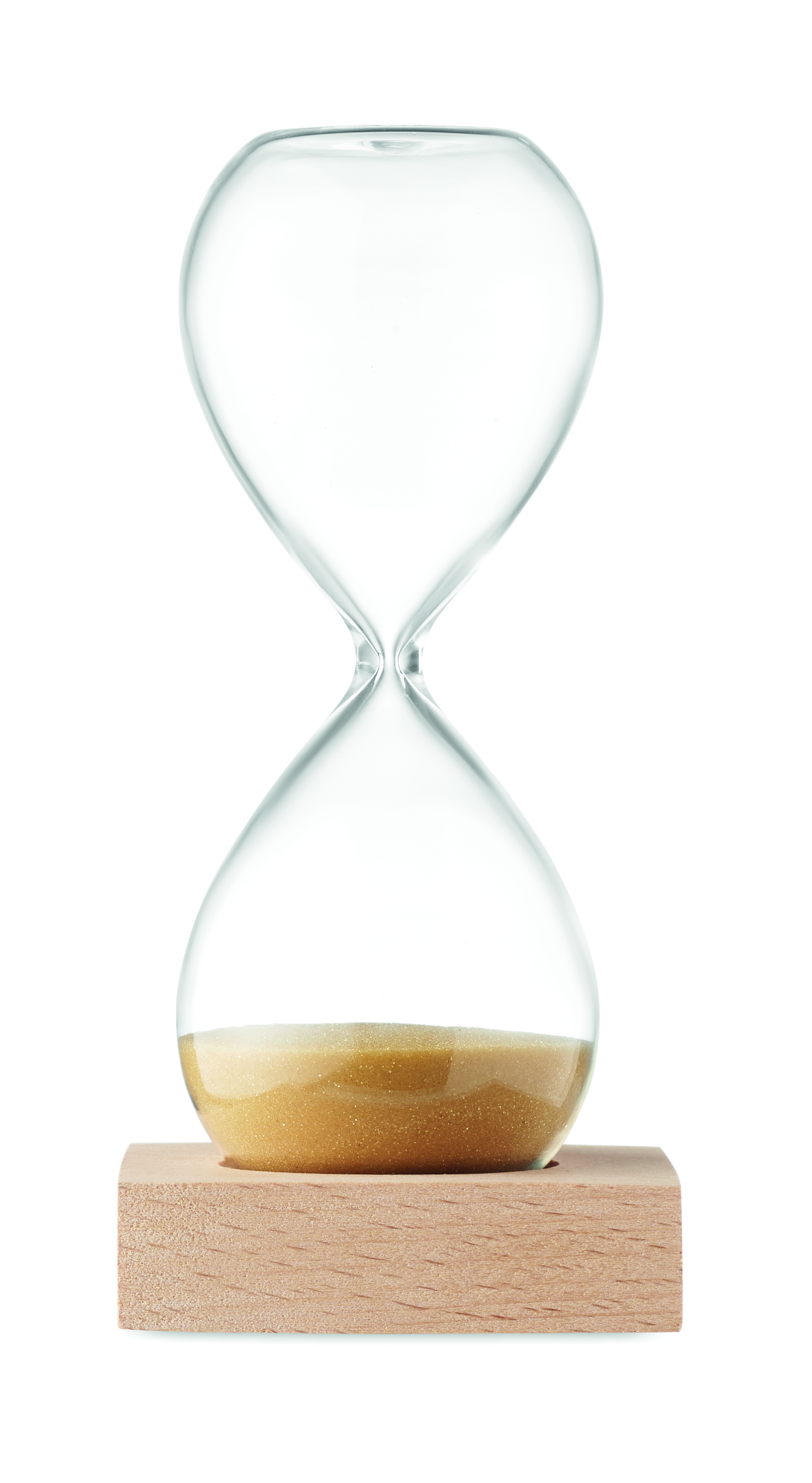Stundenglas, Sand, Glas, Holzfuß, Timer
