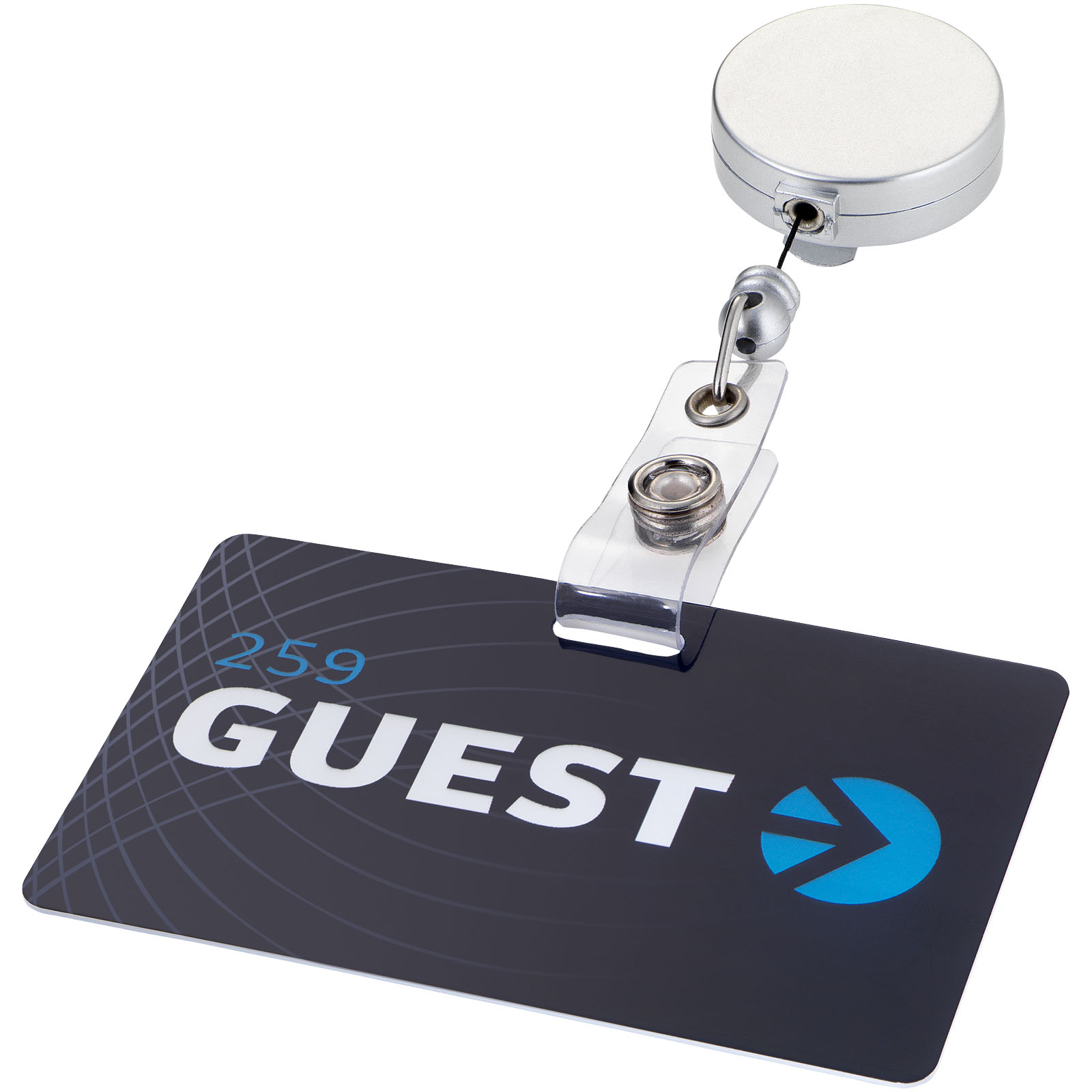 Gästekarte, ID-Karte, Namensschild, Schlossanhänger, Cardholder