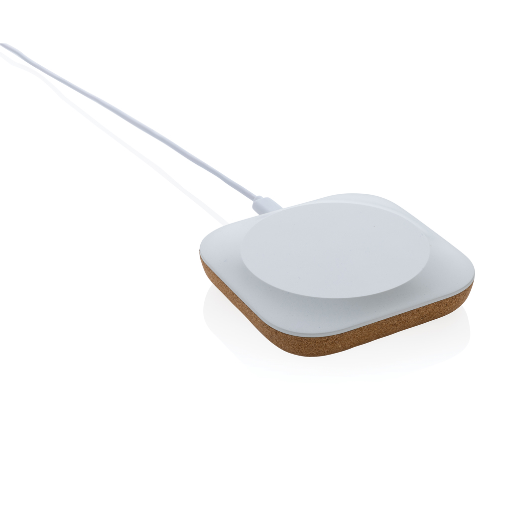 Elektronik, Hardware, Computerausrüstung, puck, drahtloser ladegerät, aufladepad, korkboden, weiß, smart thermostat, wireless charger, weiß, quadratisch, Korkbasis, glow-lamp, led-pad, touch-sensor, weiße, Korkbasis