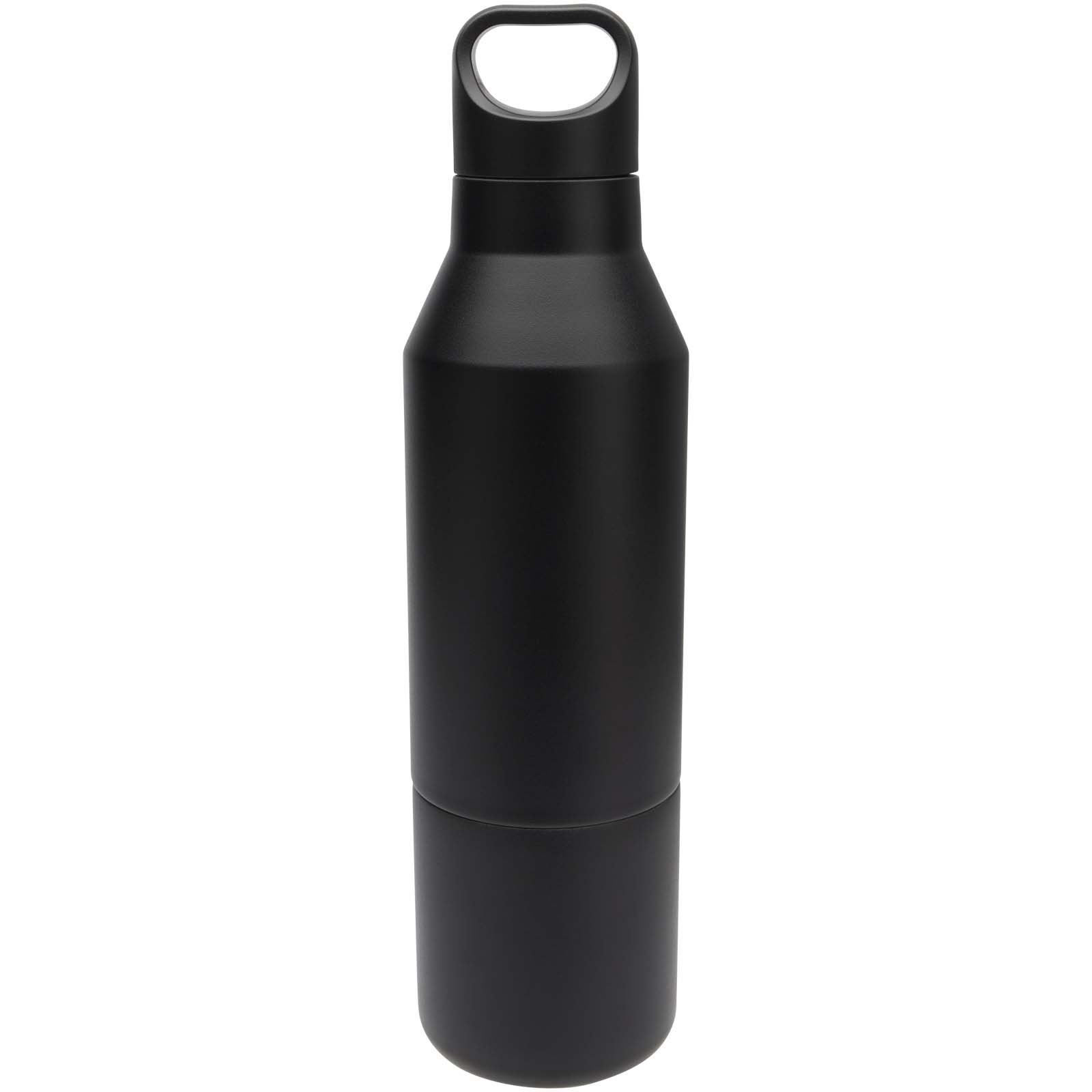 Flasche, Trinkflasche, Wasserflasche, Auslaufsicher, Matt-schwarz