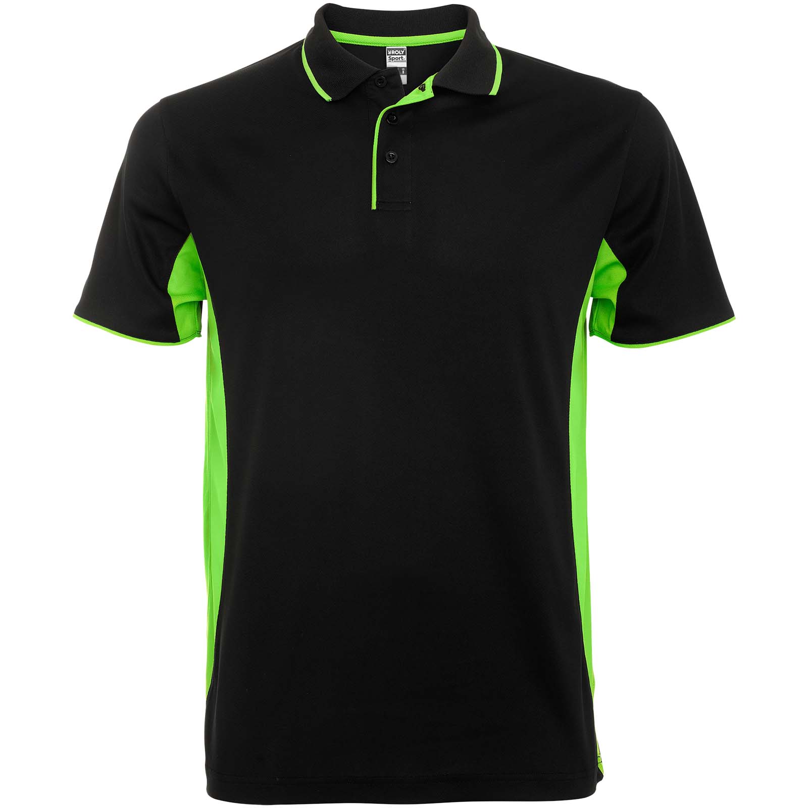 Polohemd, Schwarz, Neon-Grün, Kurzarm, Polo-Kragen, Polohemd, Polo, Sportshirt, Schwarz, Neongrün, polohemd, schwarz polo, neon grüne akzente, kurzarm, casualwear, Polohemd, schwarz, neongrün, Kurzarm, Kragen