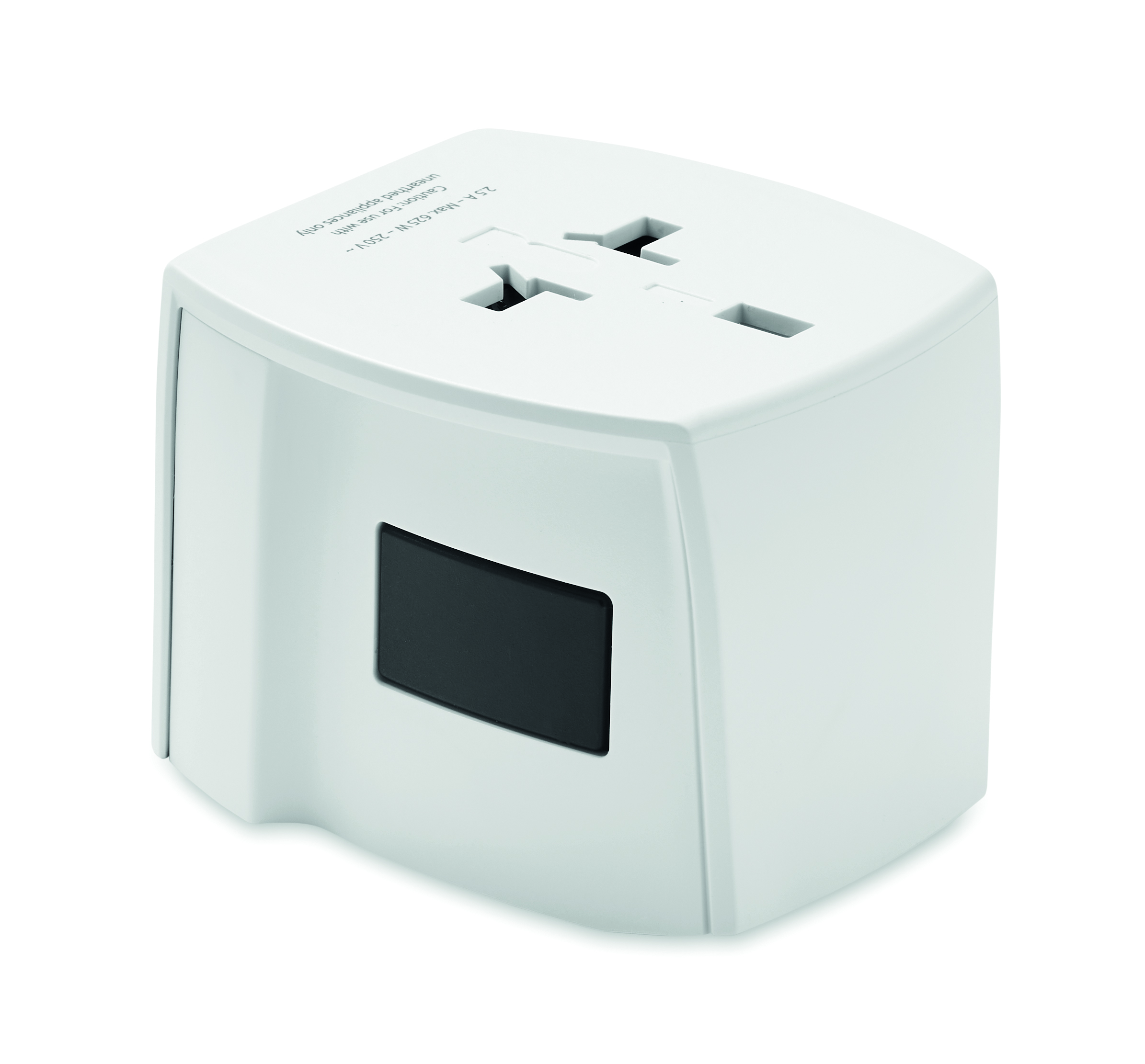 Multi-Socket Adapter, Universeller Netzstecker, Überspannungsschutz, Weiß, elektrische Steckdose