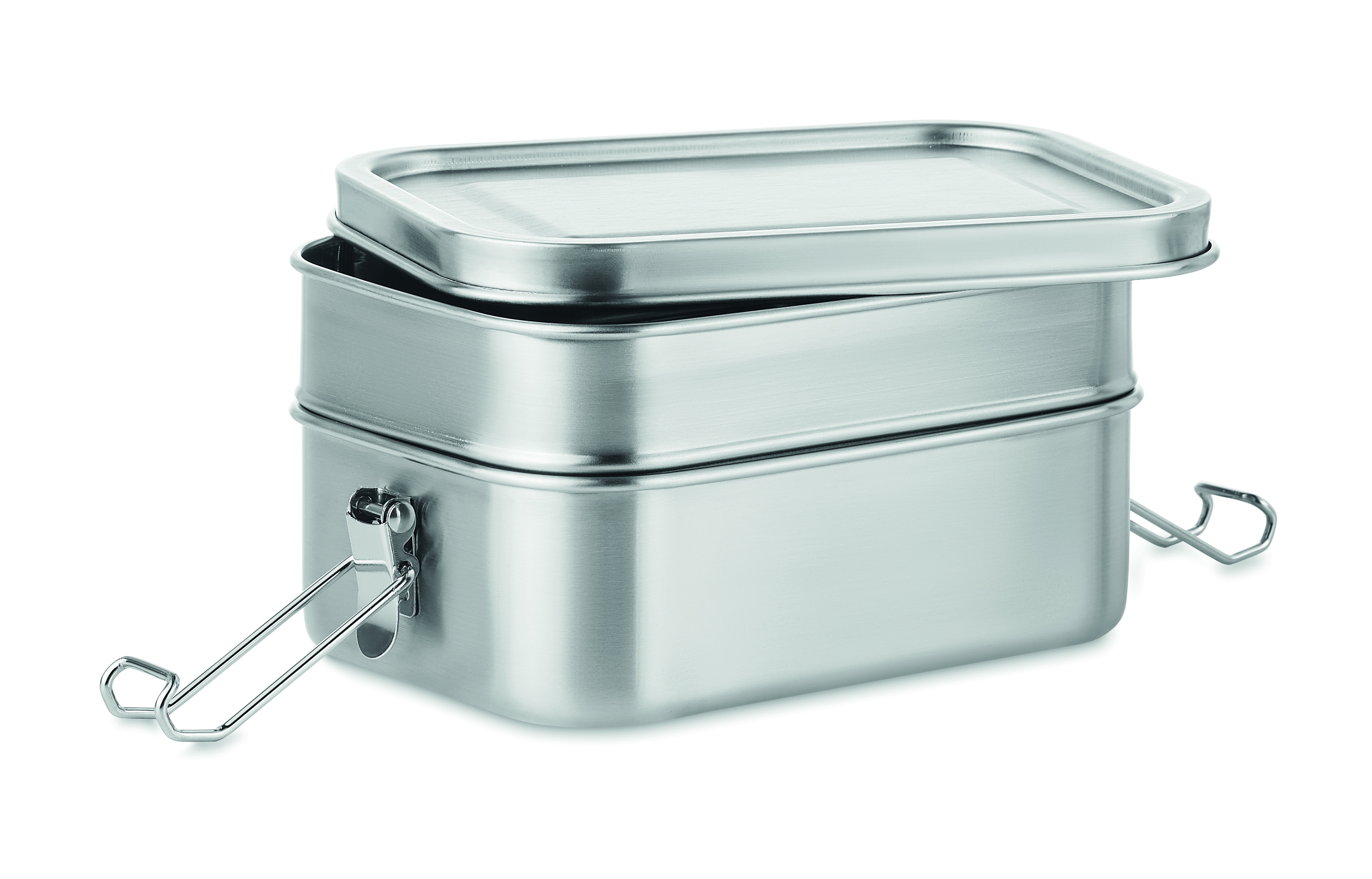 Dose, Lunchbox, Edelstahl, Metallbehälter, Stapelbar
