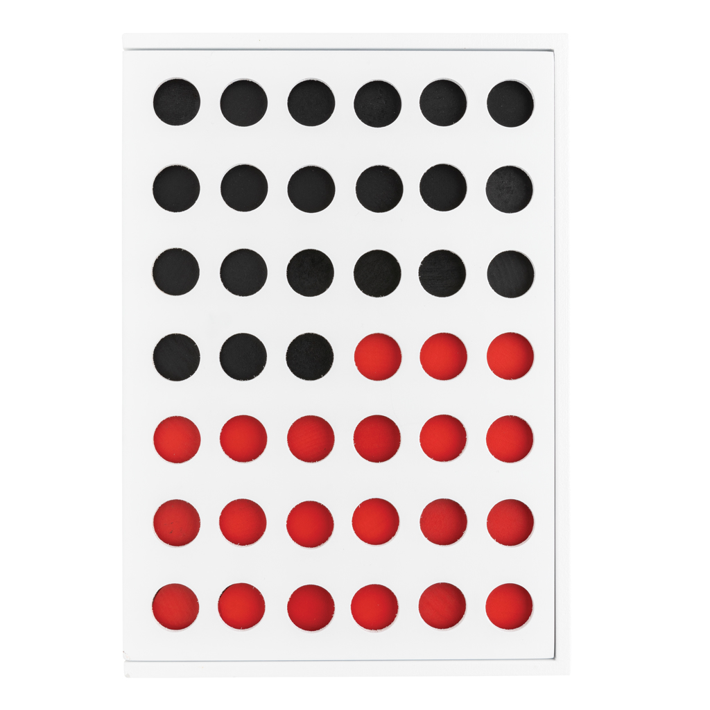 Dots, Board, Rote Punkte, Schwarze Punkte, Weiße Tafel, Kugeln, Schachbrett, Dots, Roter Punkt, Schwarz-rot Muster, Perforierte Platte, Punktgitter, rote Punkte, schwarze Punkte, weiße Platte
