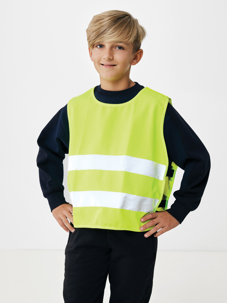 Person, Kleidung, Weste, hi-vis, weste, reflektierend, sicherheit, kinder, hi-vis, vest, reflektierend, sicherheit, kinder, Sicherheitsweste, hohe Sichtbarkeit, reflektierender Streifen, Neon-Weste, Kindergröße