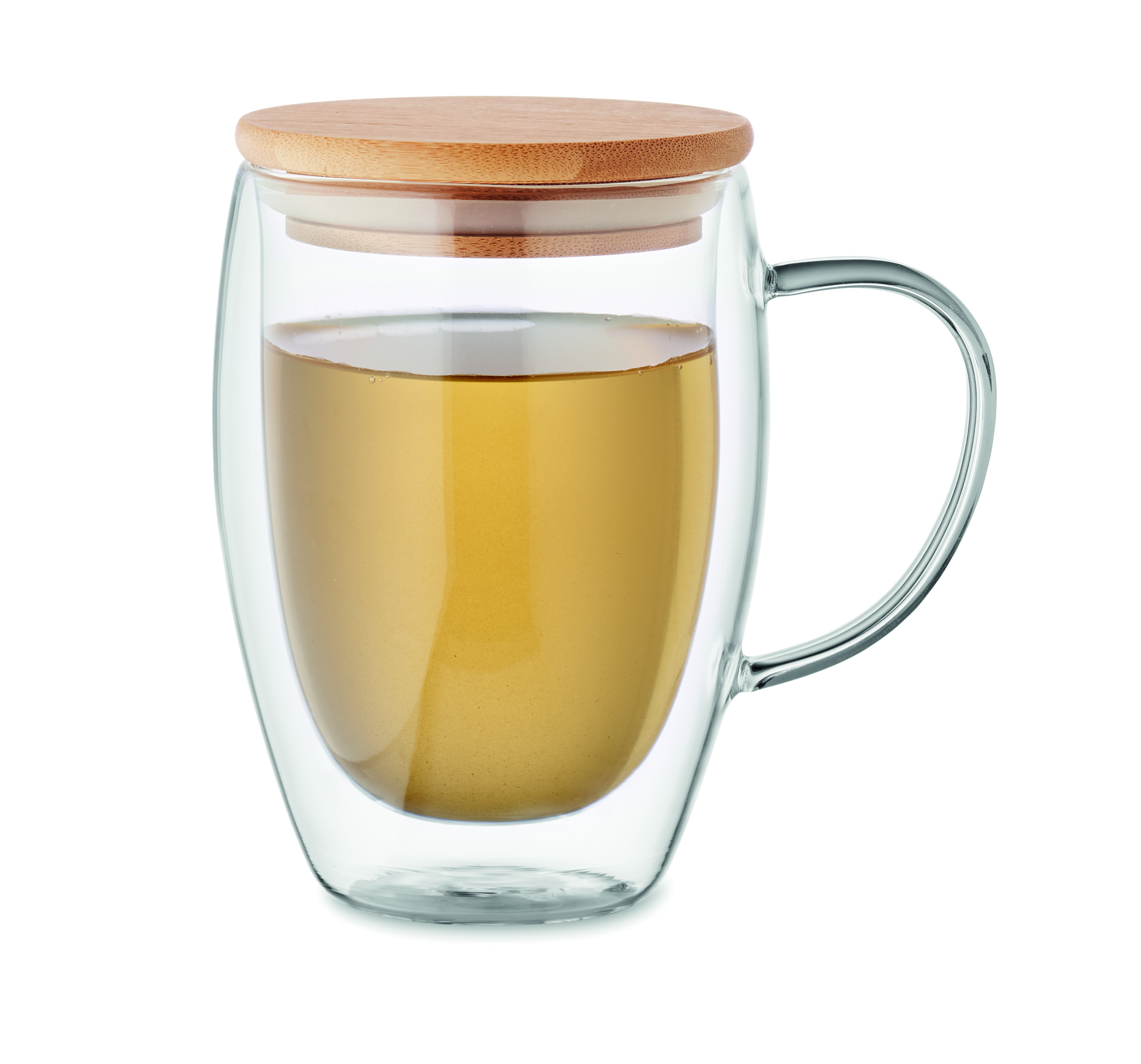 Glasbecher, Tee-Becher, Glas mit Holzdeckel, Kaffee/Teebecher, doppelwandig,  Glasbecher,  Tasse,  Glas,  Heißgetränk,  Holzdeckel, Glasbecher, Tee, Kaffeebecher, Glasgefäß, Holzdeckel, glasbecher, glaskrug, tee-glas, glas mit deckel, holzdeckel