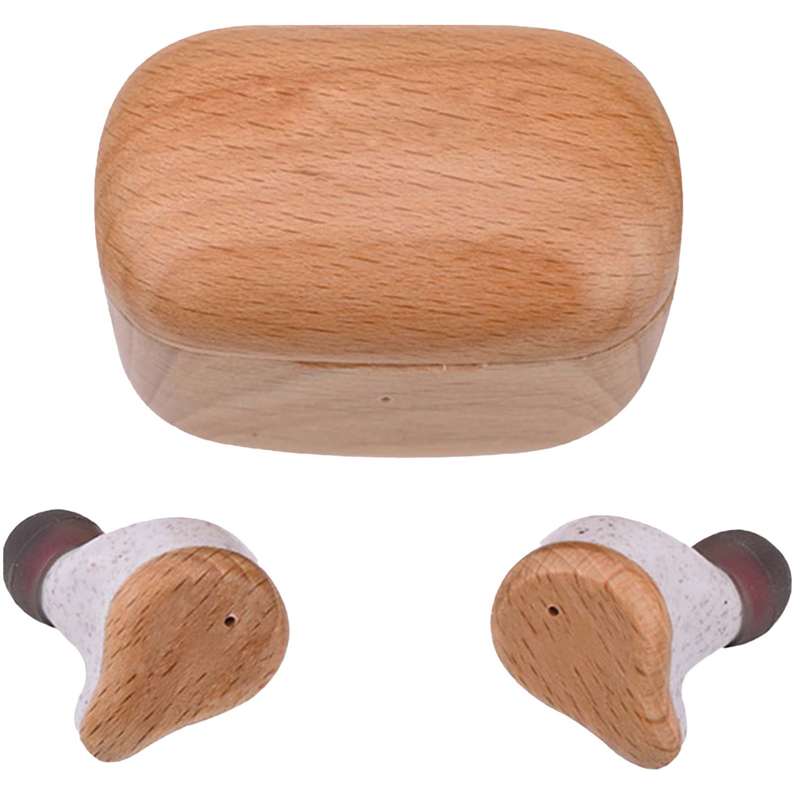 Holz, In-Ear, Kopfhörer, Schale, Ohrenstöpsel