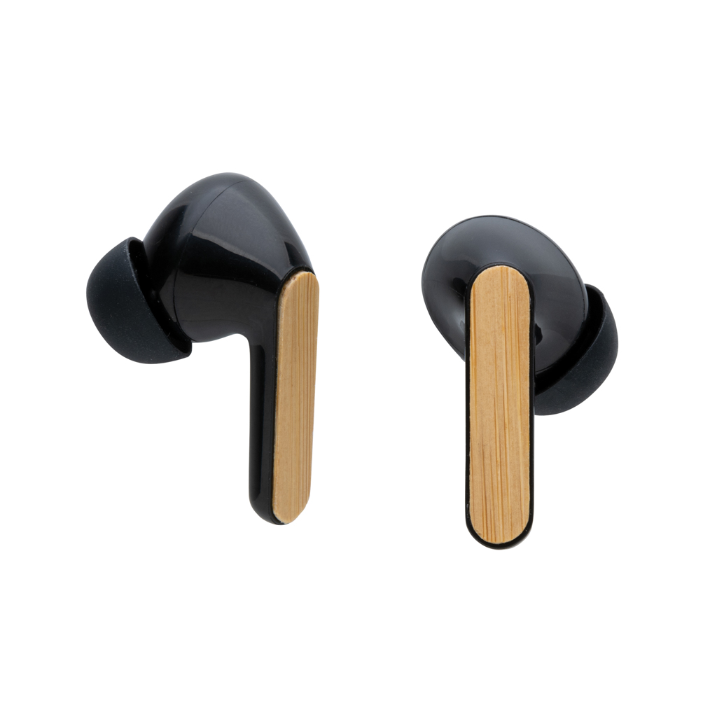 Sinken, Waschbeckenhahn, Griff, in-ear, ohrstöpsel, kabellos, holzakzente, schwarz, In-Ear, Wireless, Earbuds, Holz-Einlagen, Schwarz, In-Ear, Wahre kabellose, Ohrhörer, Holz-Akzent, Schwarz