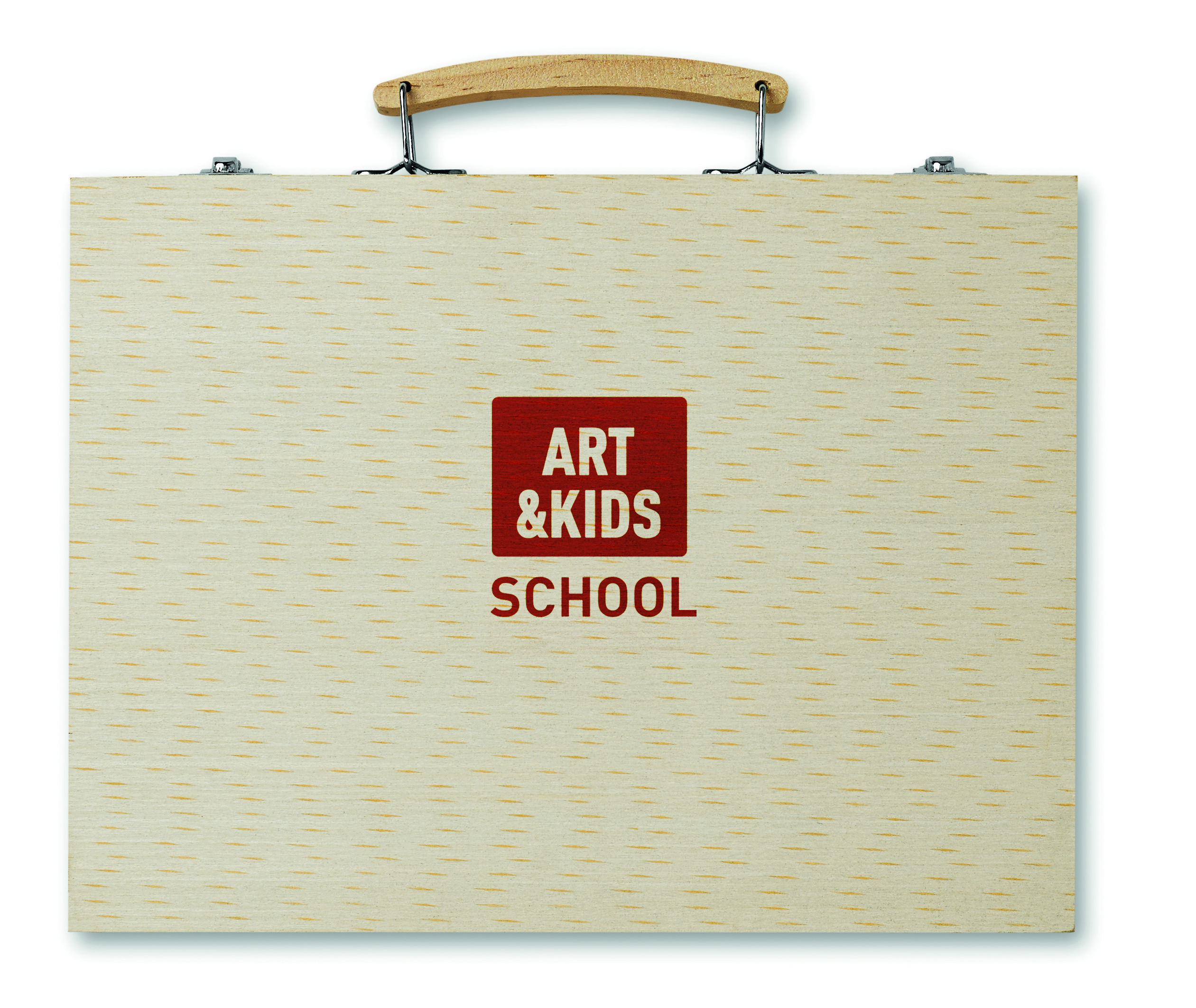 Holzplatte, Kunstbrett, Griff aus Holz, Dekorplatte, Schul-Thema, art, kids, school, tool, case, Kinder-Workshop, Kunstmappe, Holz, Kiefernoptik, Aufbewahrung, holz, tafel, display, schule, kunst