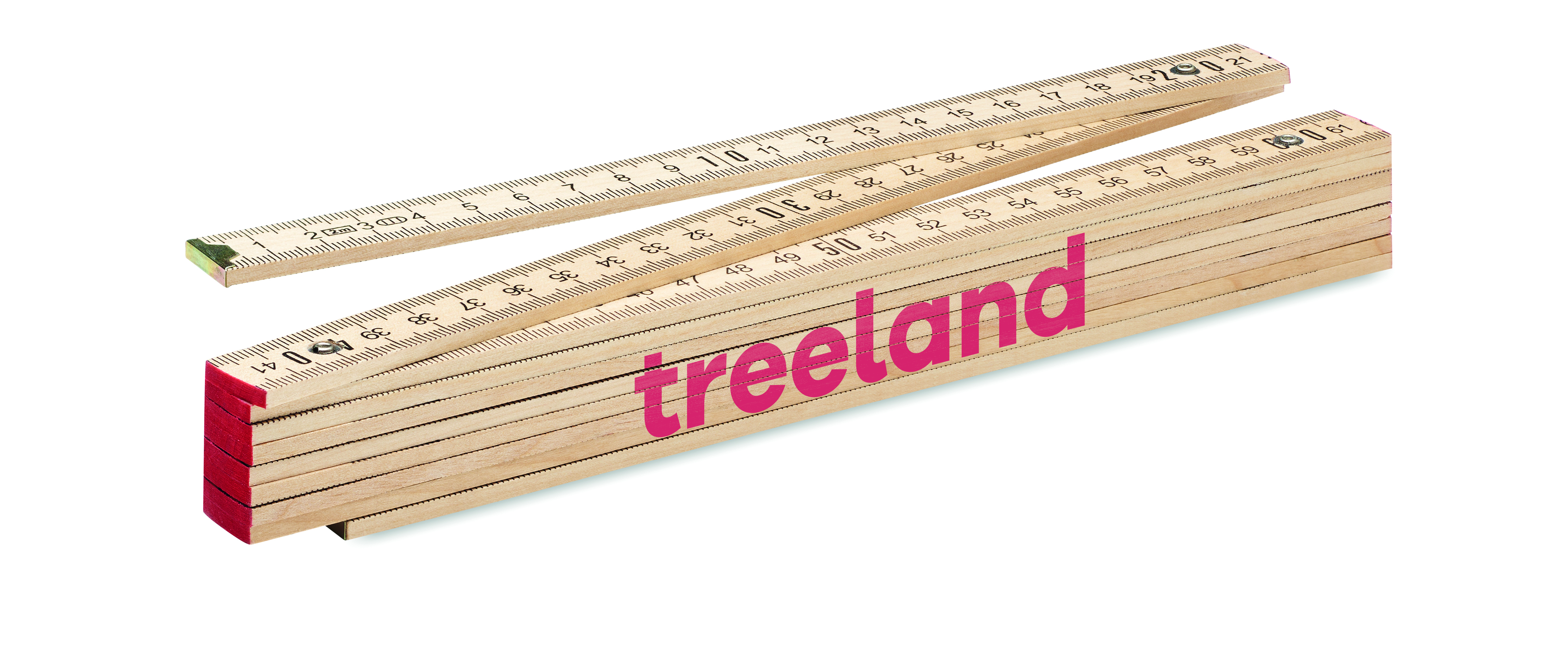 Baumstamm-Lineal, Holzlineal, Messwerkzeug, Holz, Zentimeterangaben