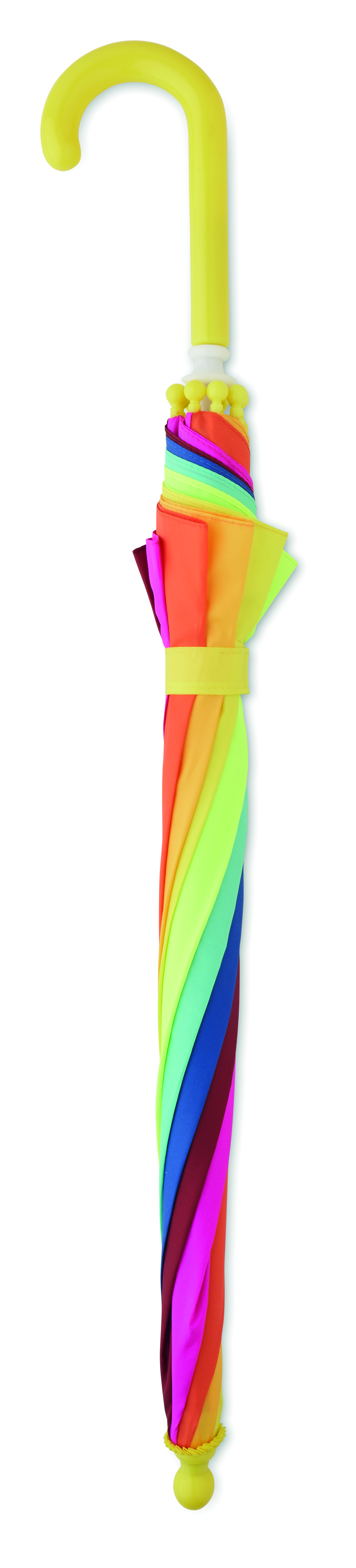 Regenschirm, Schirm, Farbverlauf, Gehäuse, knallige Farben, Regenschirm, Kautschukgriff, Schirm mit Spiralband, Farbverlauf, Glücksmotiv, Regenschirm, Schirm, Farben, Regenartikel, Schirmgriff
