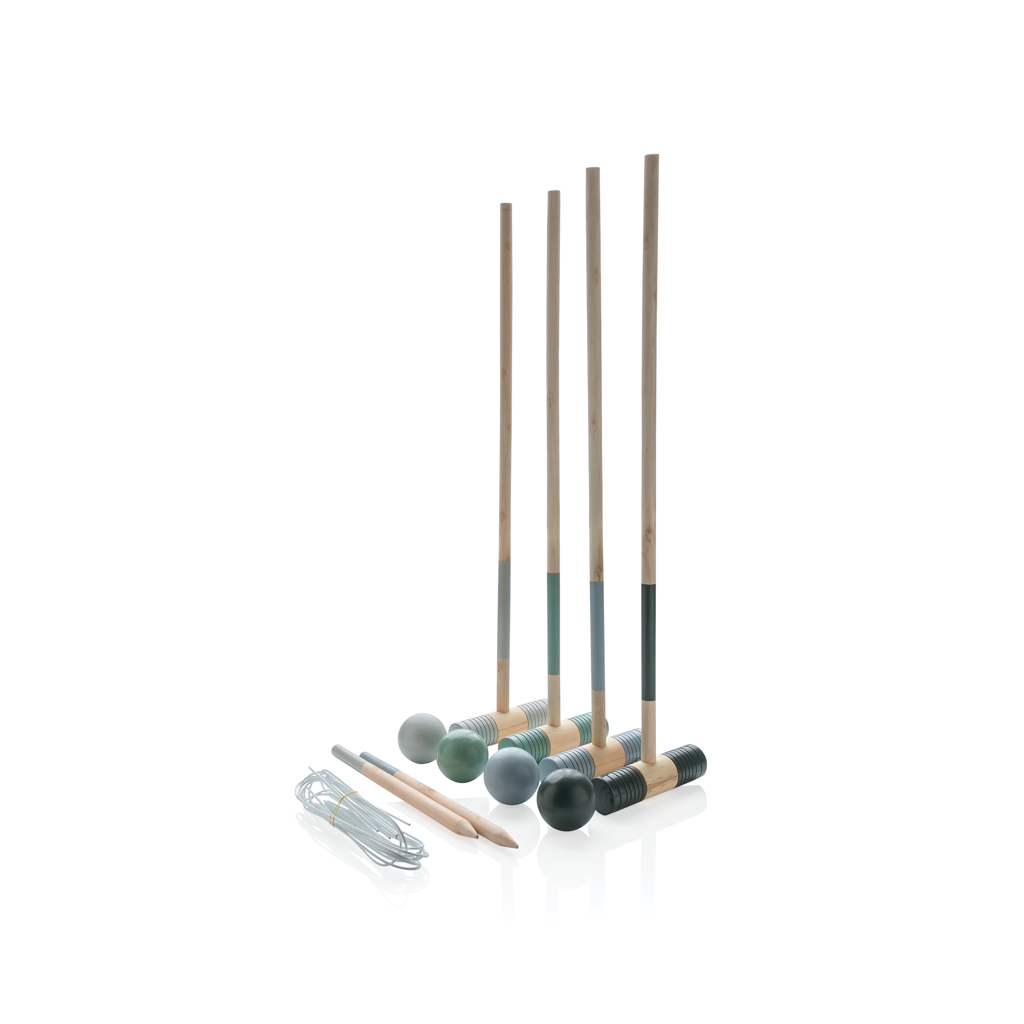croquet-Set, croquet-Mallet, Holzmallet, Ballenset, Schläger-Set, kricket schläger, cricketstümpfe, cricketball, schläger-ball-set, trainingsausrüstung, Strecken-Holzstab, Bowling-Set, Holzstäbe, Bälle, Angriffs-/Wurf-Set