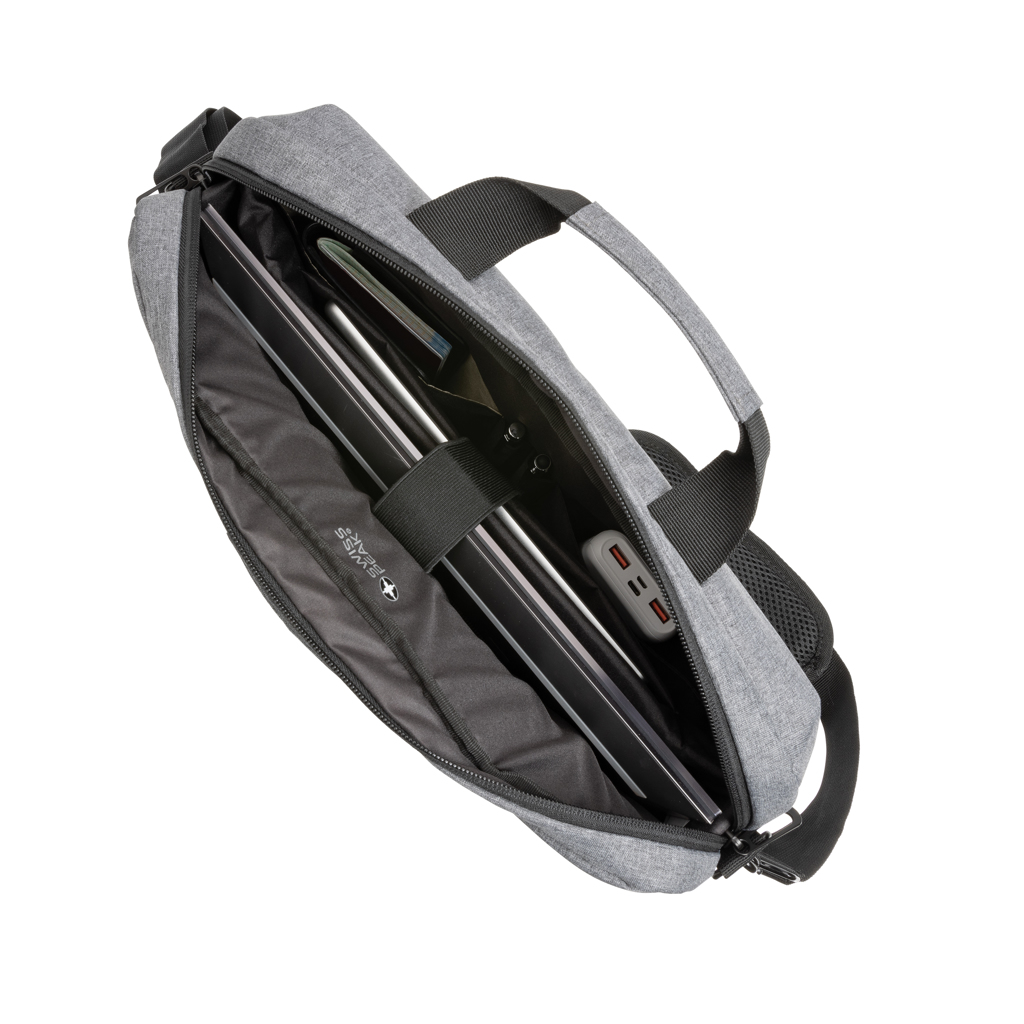 Laptop-Tasche, Graue Tasche, Messenger-Tasche, USB-C Anschluss, Organisatorische Tasche, Laptop Tasche, Schultertasche, Grau, Laptopfach, USB-Schnellladeport, Schultertasche, Laptop-Tasche, Messenger-Bag, USB-C Ladeanschluss, Graue Stofftasche