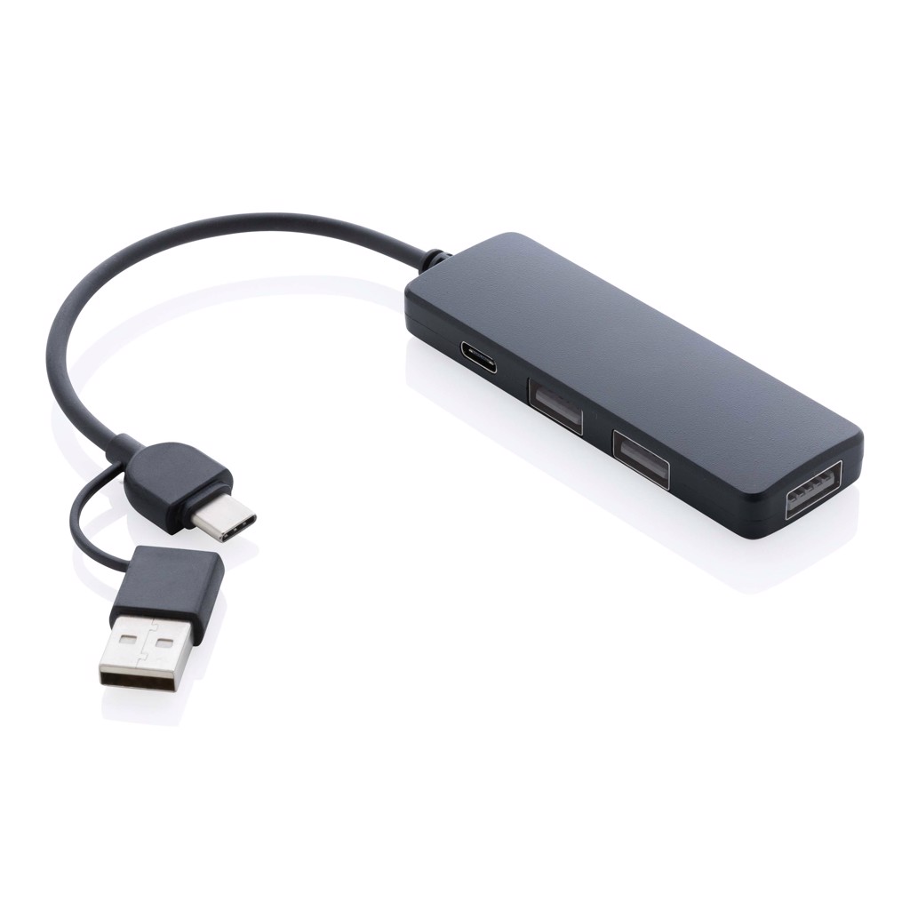 Adapter, Elektronik, Hardware, Handy, Computer-Hardware,  USB-C Hub, USB Hub, Adapter, HDMI USB-C, Multiport Adapter, USB-C Hub, HDMI-Port, USB-A-Anschlüsse, Adapter, dunkelgrau, USB-C HUB, HDMI, USB-A, Typ-C, Adapter