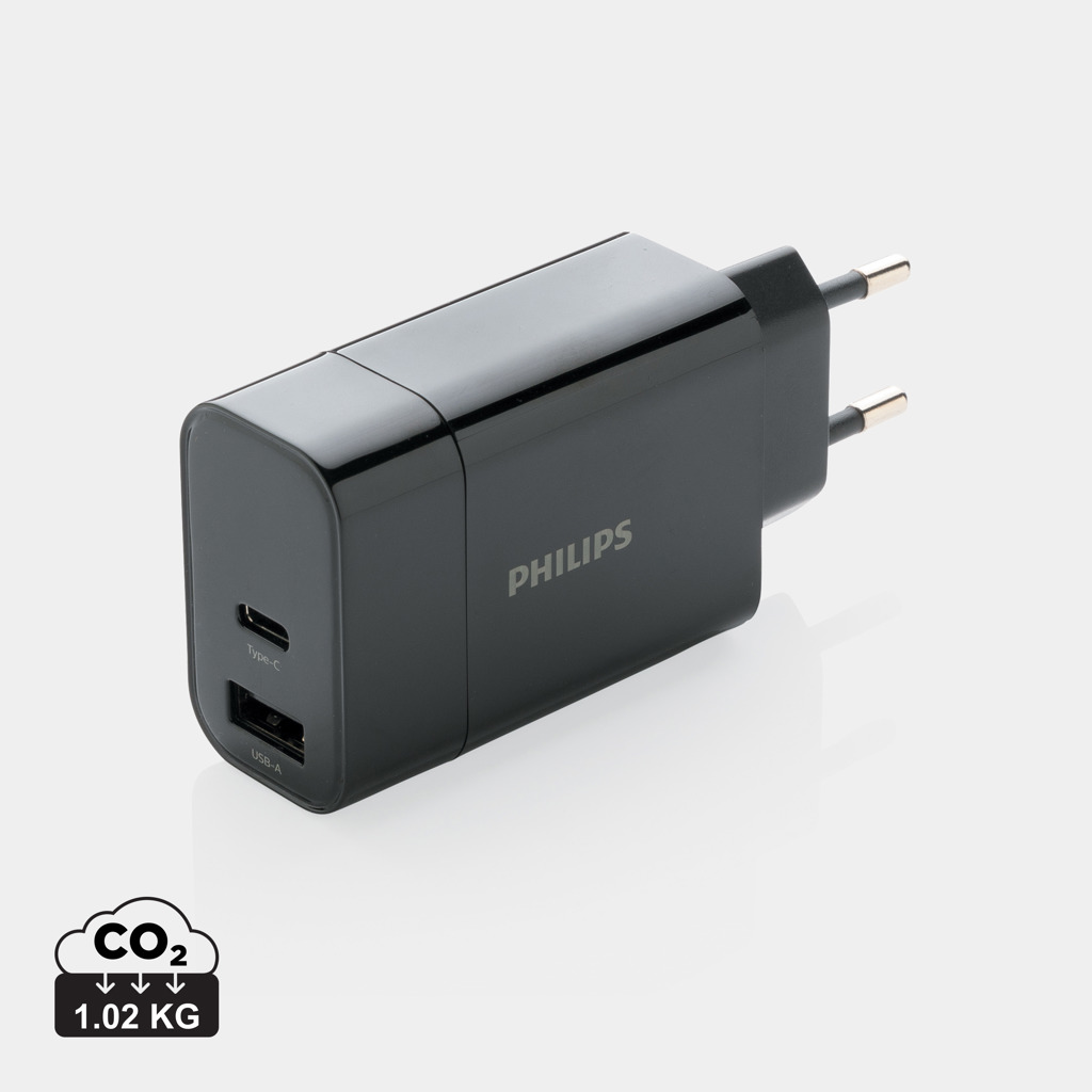 Adapter, Elektronik, Stecker, USB-C Ladegerät, USB-A Port, Typ-C, EU Stecker, kompakter Netzadapter, Ladegerät, USB-C, USB-A, EU-Stecker, Philips, Ladegerät, USB-A, USB-C, Philips, Reiseladegerät