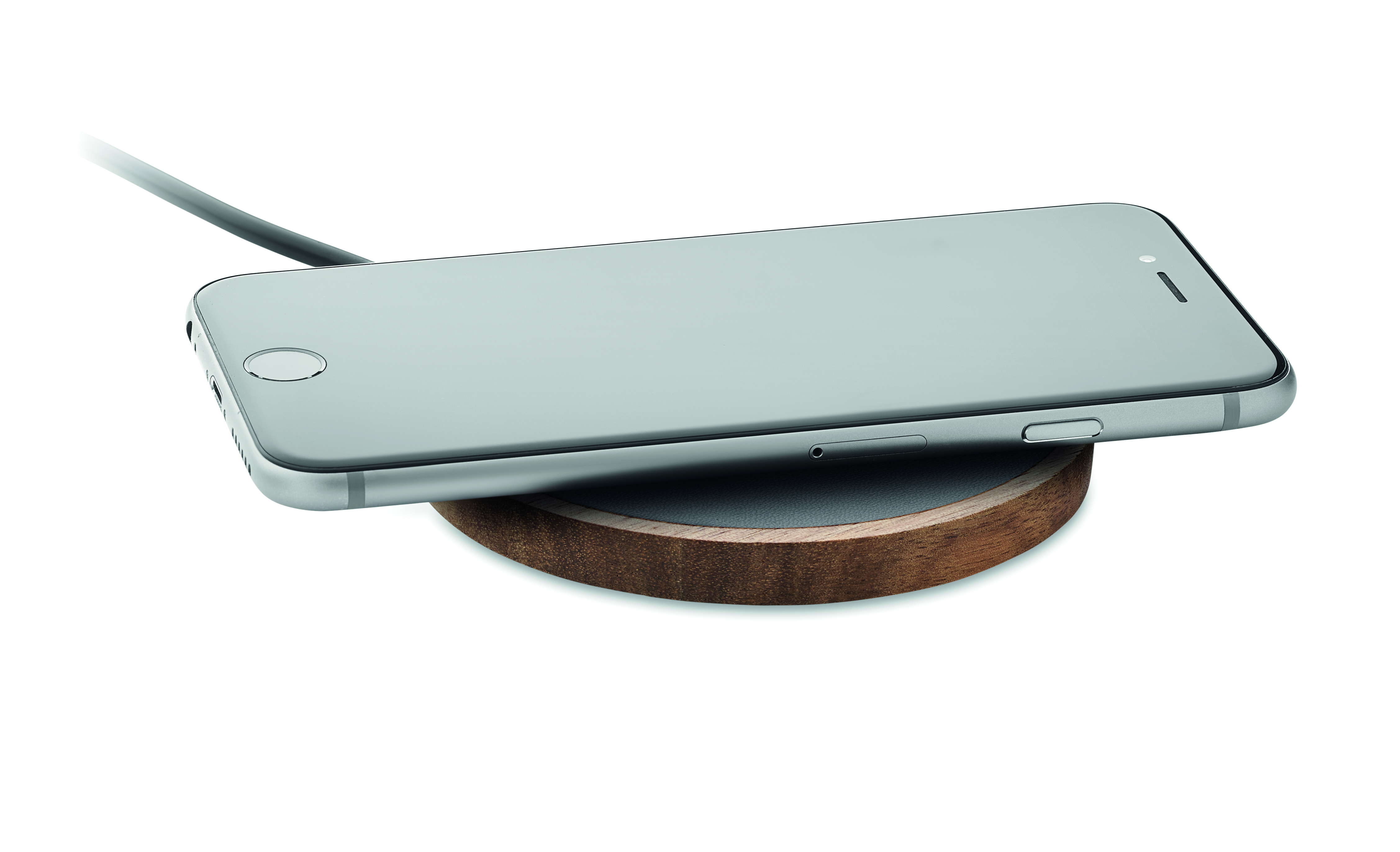 Smartphone, iPhone, Silber, Ladecase, Ladepad, smartphone, iPhone, silber, kabellose ladung, halterung, iPhone, Smartphone, Space gray, Home button, Wireless charging pad, Smartphone, iPhone, kabelloses Laden, Space Grau, Stummschalttaste