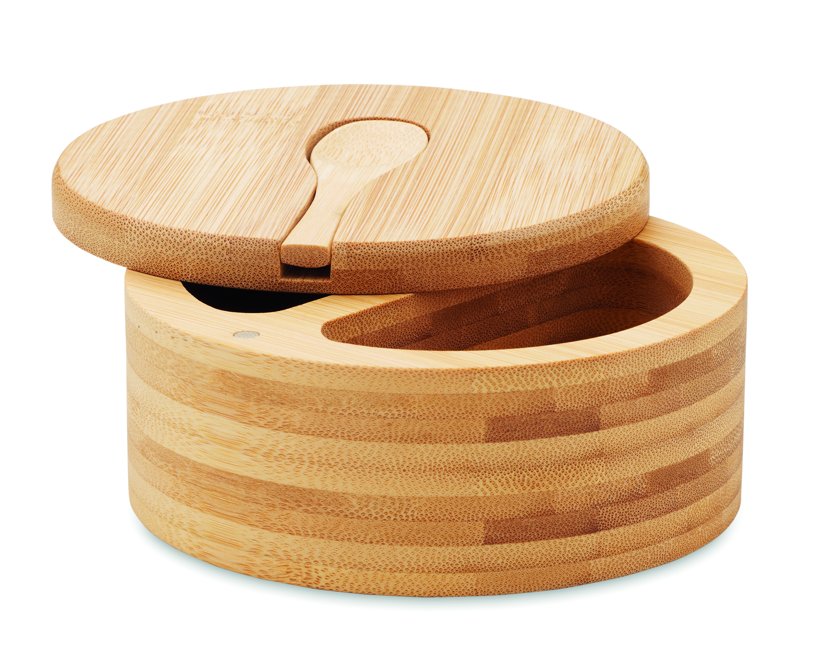 Holzbox, Käsebox, Bambus, dreiteiliger Deckel, Öffnungslippe