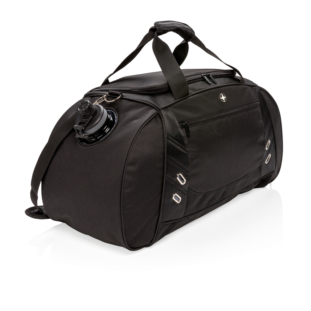Reisetasche, Sporttasche, Damentasche, Wasserdichte, Flaschenhalter, Reisetasche, Duffle-Bag, Nylon, Schwarz, Tragetasche, Reisetasche, Sporttasche, Schwarz, Seitentasche, Trinkflaschenhalter