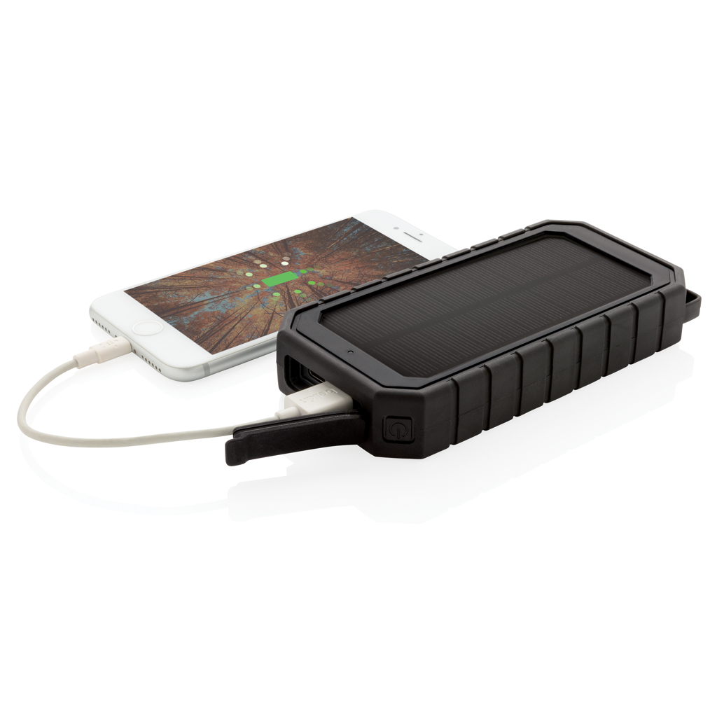 Computerausrüstung, Elektronik, Hardware, Adapter, Handy, Solar Power Bank, Power Bank, Externer Akku, Rugged Case, USB-C Laden, Solarbank, Power bank, Portable charger, USB-C, Rechargeable