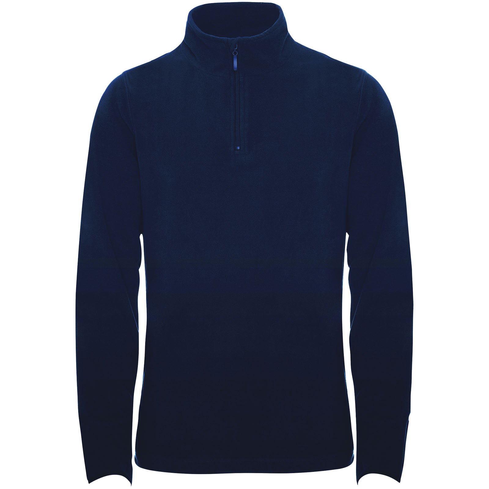 Pullover, Fleece, Langarm, Reißverschluss, Marineblau