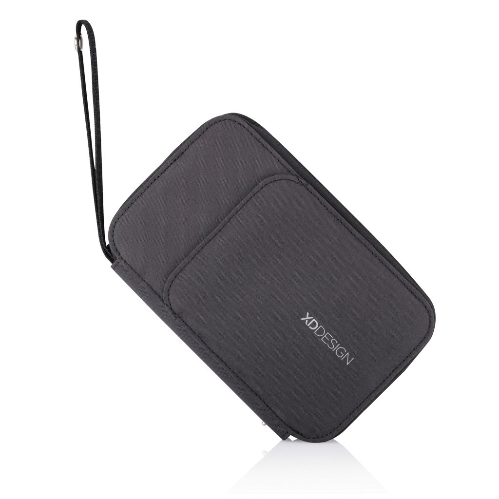 Hülle, Portemonnaie, Schutzhülle, Kartenetui, Reißverschluss, Portemonnaie, Kartenhülle, Reißverschlussgeldbörse, Handgelenkband, Grau, Portemonnaie, Geldbörse, Reiseetui, Nylon, Geldbeutel mit Reißverschluss