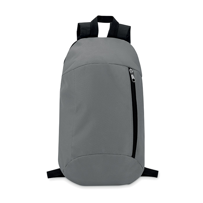 Rucksack, Rucksack, Reißverschluss, Schulterriemen, Grau
