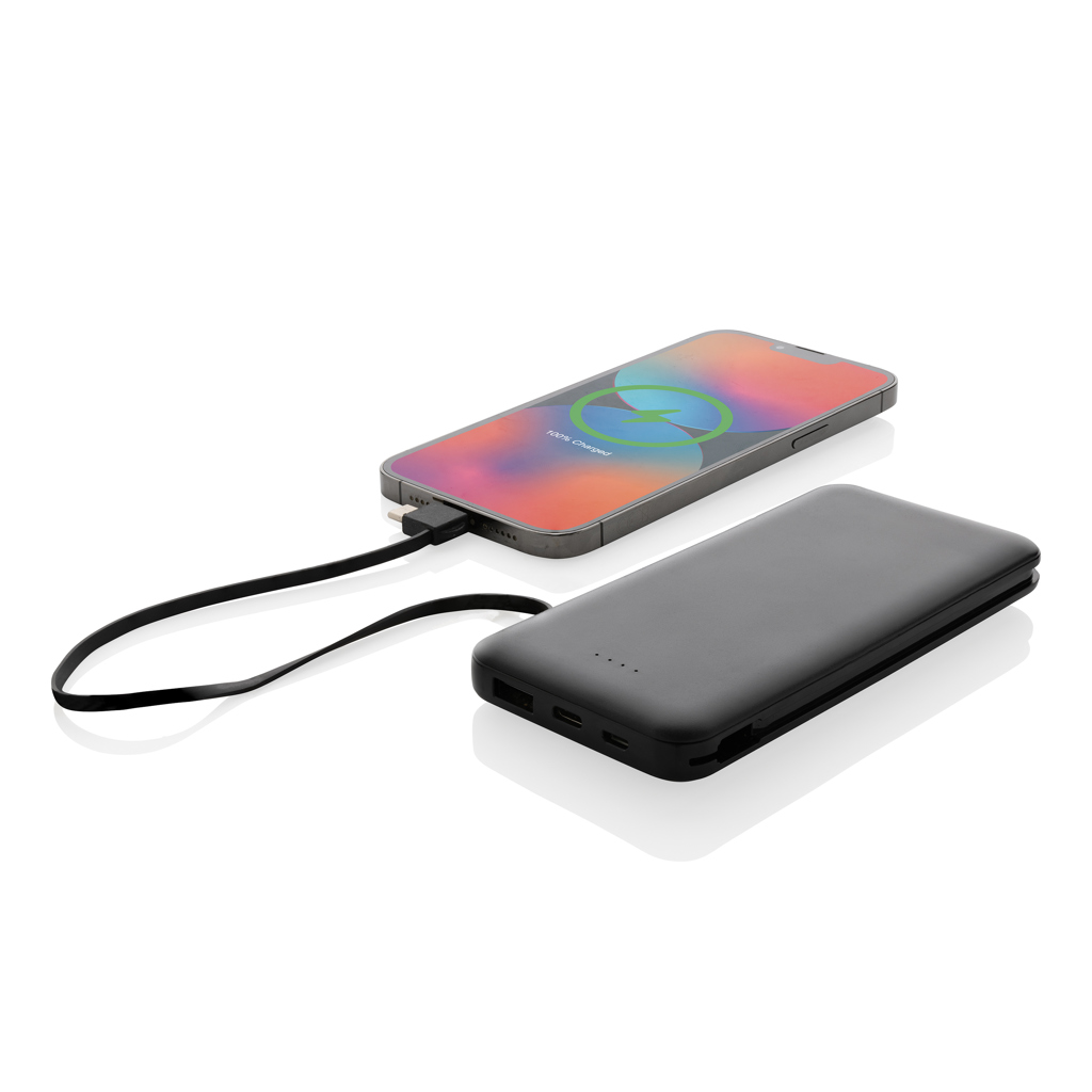 Computerausrüstung, Elektronik, Hardware, Handy, Adapter, Powerbank, Ladekabel, USB-C, Schwarz, Kabellose Ladestation, Powerbank, Powerbank, Kabellose Laden, USB-C, Telefonzubehör, Powerbank, Ladegerät, USB-C, Batterie, Kabellose Ladehilfe
