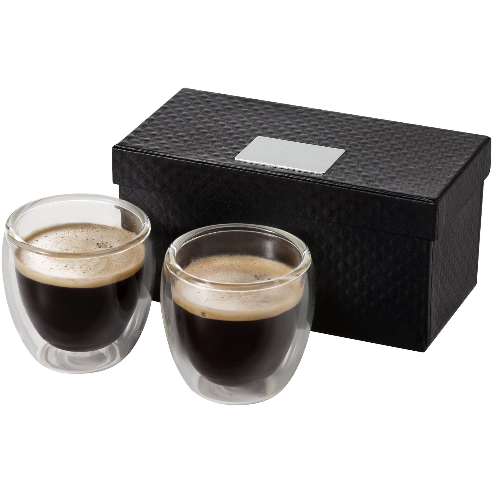 Espresso, Kaffee, Kaffeebecher, Gläser, Geschenkbox, Espresso, Kaffeemaschine?, Gläser, Set, Box, Glaskupfer, Espresso, Doppelglas, Kaffee-Set, Box-Boxen?