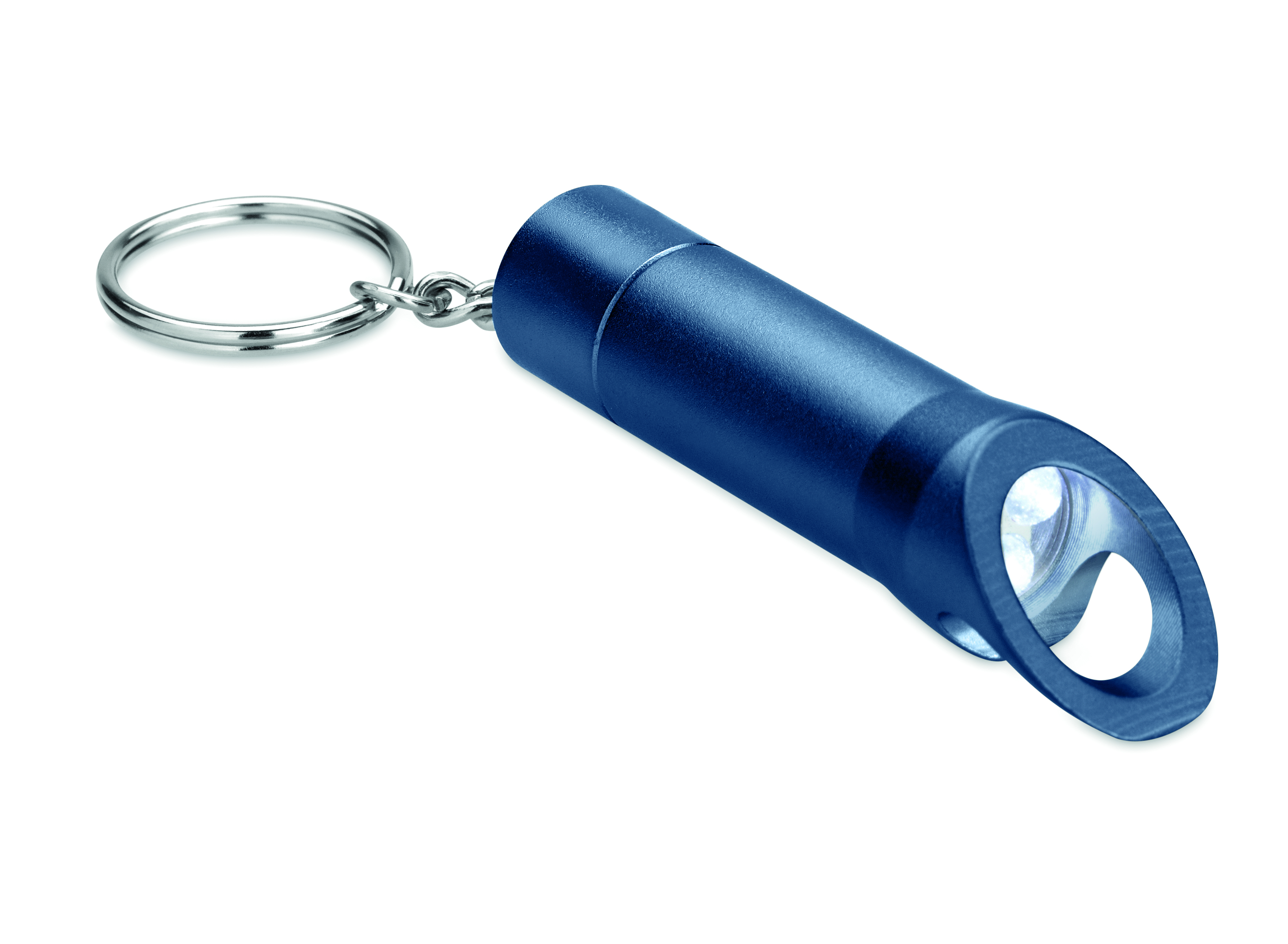 Schlüsselfringer, LED-Lampe, Kleine Taschenlampe, Blaue Metall, Schlüsselanhänger-Lampe