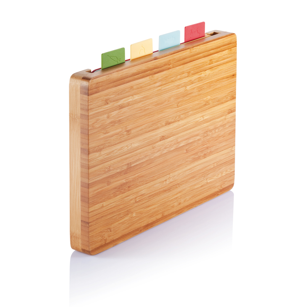 Holz, Holzblock-Set, Spickzettel, Bunte Tabs, Kippblock, Bambusholz, Holzbrett, Kochbrett, Schnittbrett, mit Farbtupfen, aus Bambus, Holzbrett, Kochbrett, Schneidebrett, Multicolor Stopper, Tafelblöcke