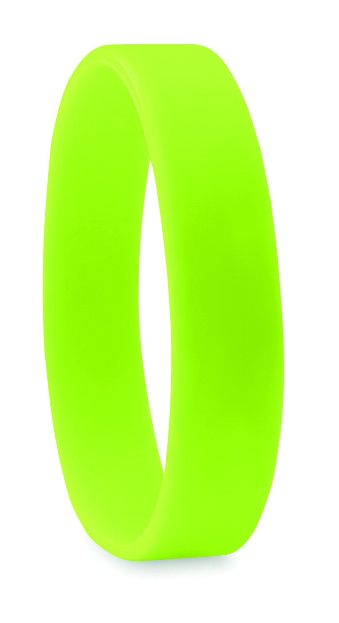Siliconearmband, Neongrün, Armreif, Ring, flexibel