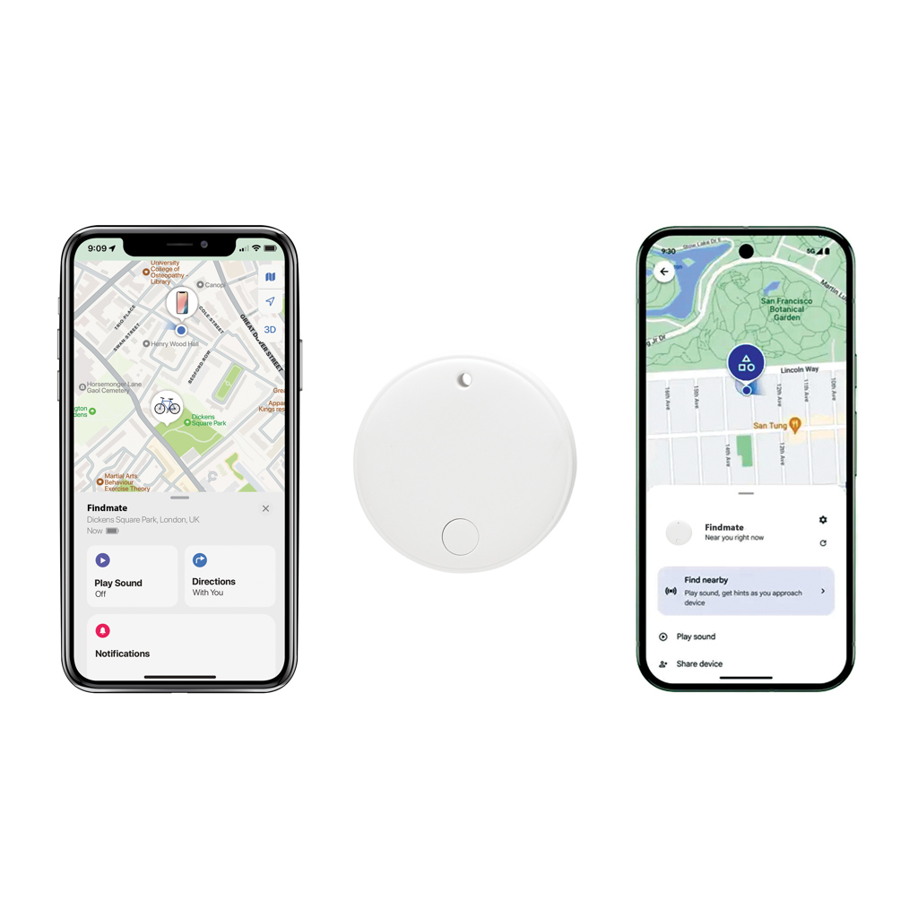 Elektronik, Handy, Telefon, Bluetooth-Beacon, Find My, Standort-Tracker, runder Gerät, Smart-Label, bluetooth beacon, tracking tag, runderes weißen, GPS, Tracker, Bluetooth, Smart, Portabel