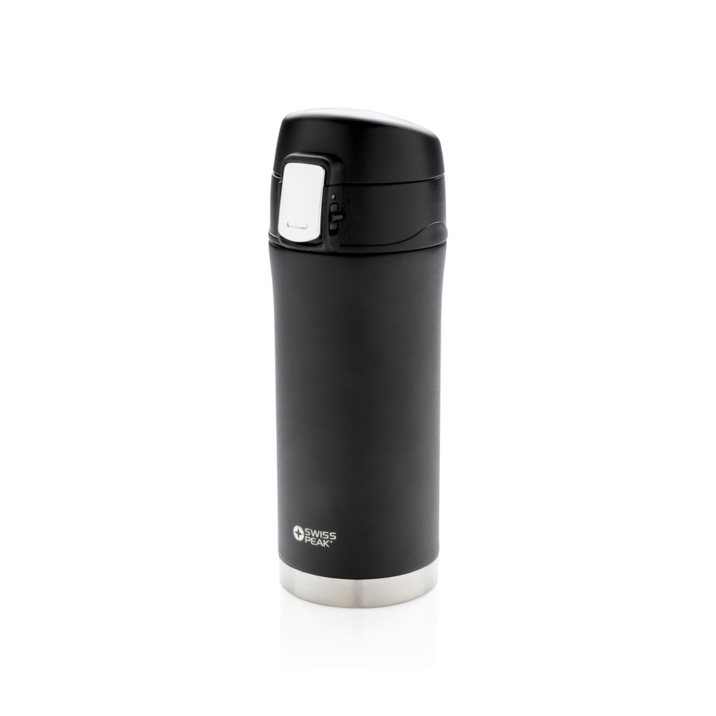 Thermobecher, Trinkflasche, Vakuumisoliert, Schwarz, Stainless Steel, Thermosflasche, Trinkflasche, Stahl, Schwarz, Verschluss, Trinkflasche, Thermosflasche, Schwarz, Edelstahl, VerschlussmitLippe, Thermos, Flasche, Vakuum-Isoliert, Schwarz, Stahlboden