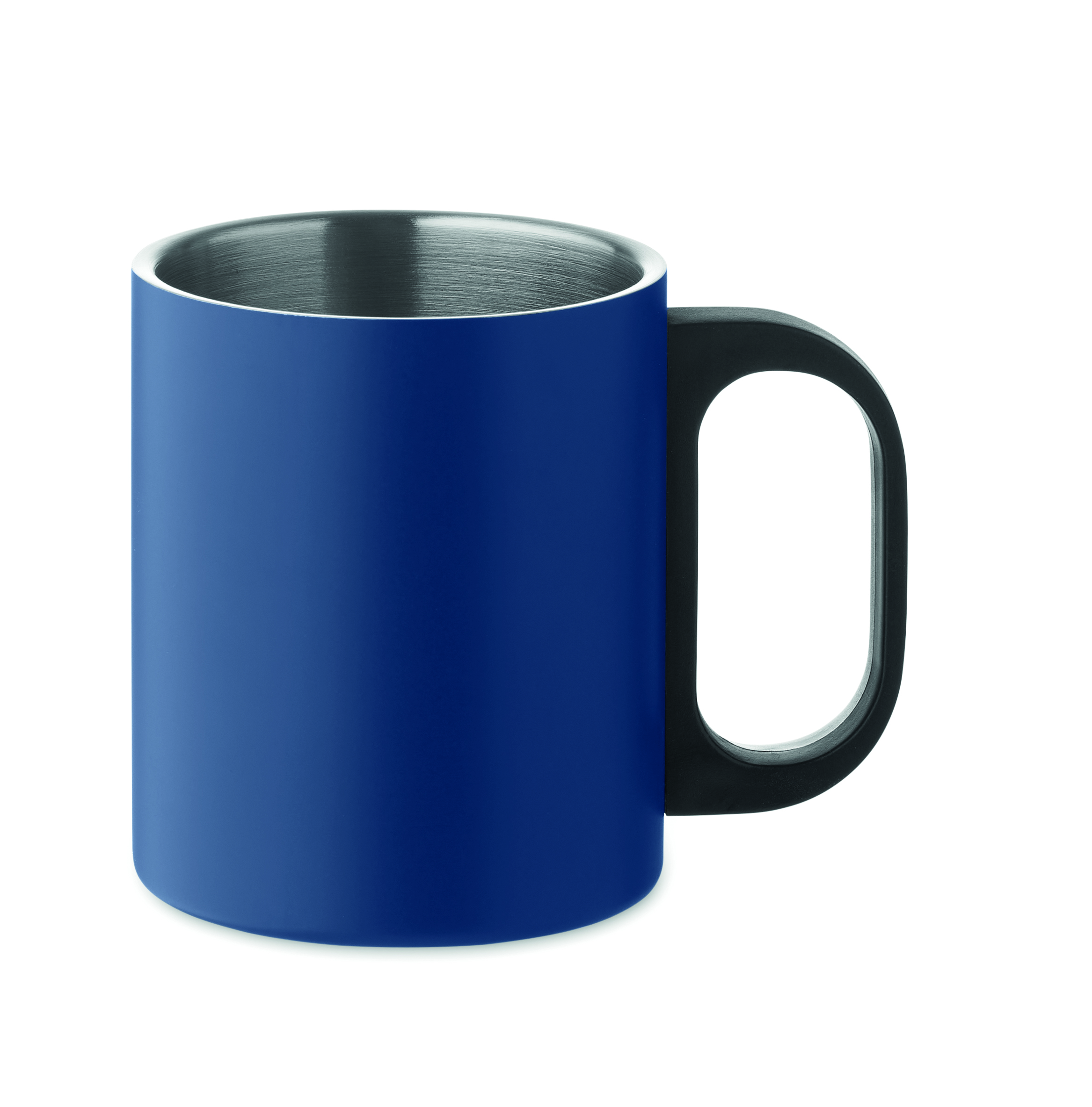 becher, kaffeebecher, keramik, blau, henkelbecher