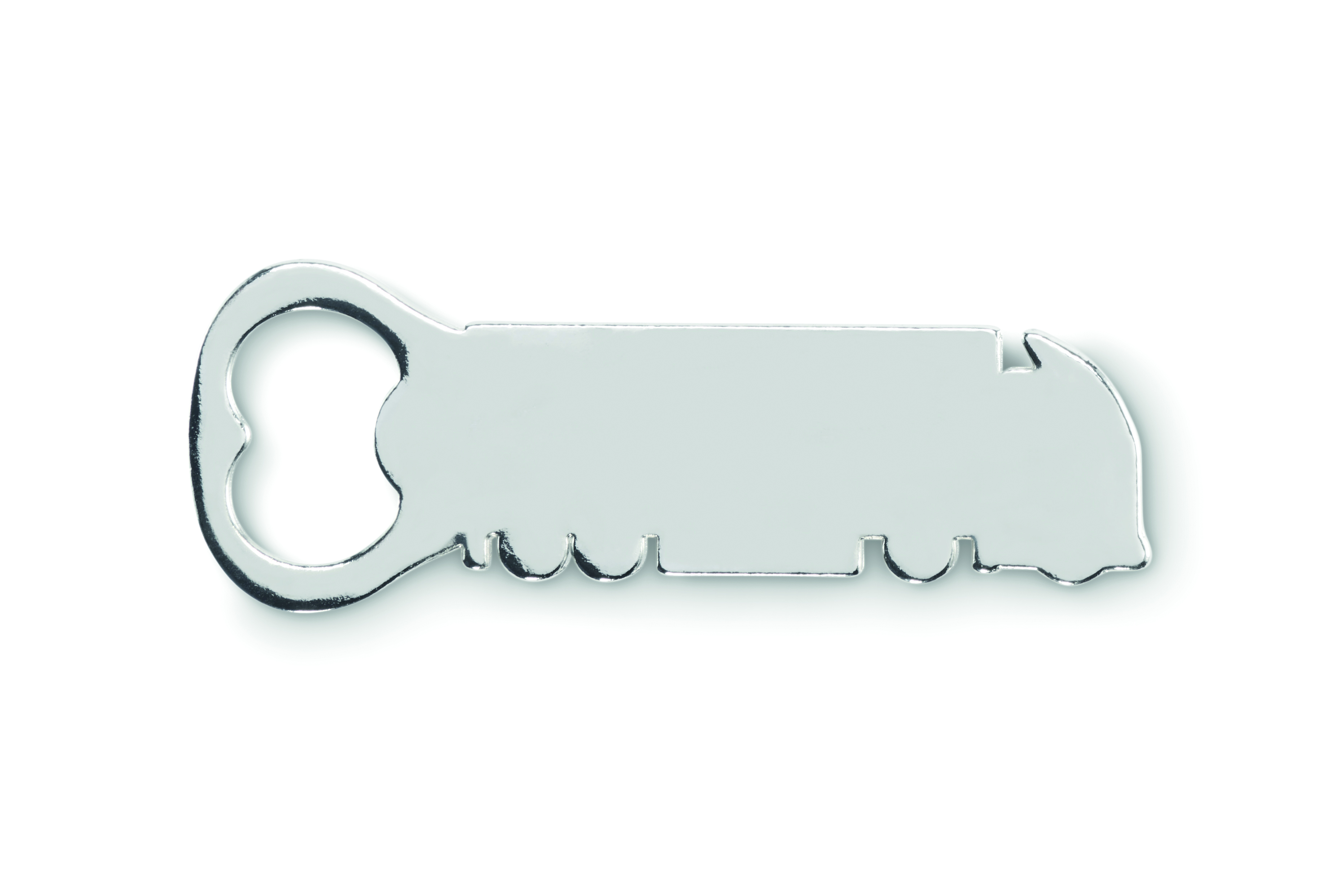 Schlüsselanhänger, Klingelton, Metall, Grau, Form: Schlüssel