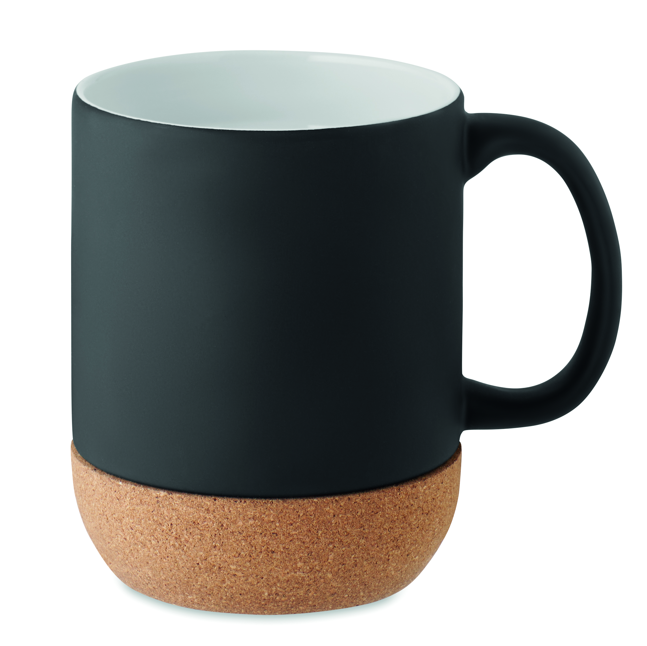 becher, tasse, keramik, schwarz, korkbasis, Tasse, Becher, Keramik, Schwarz, Korkfuß