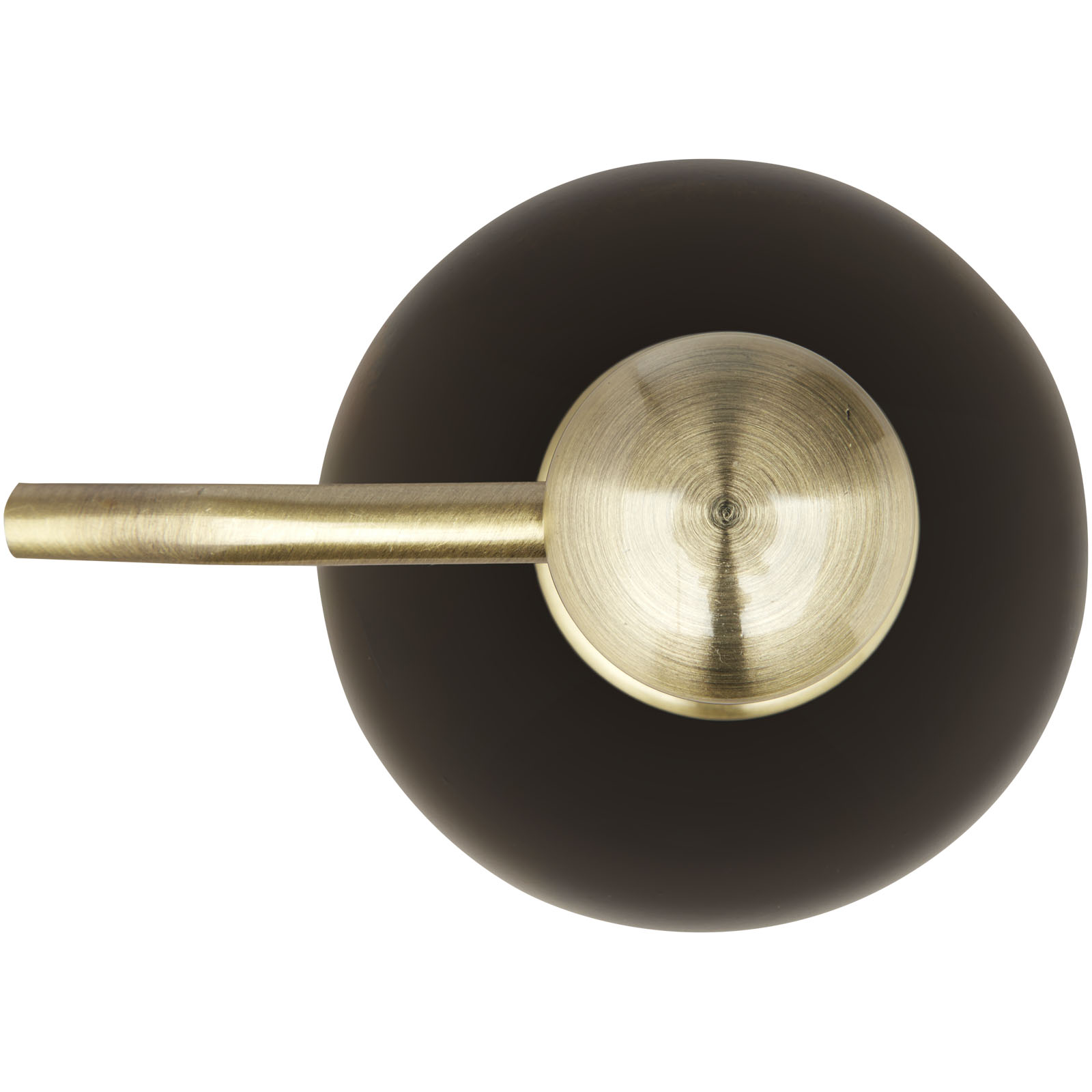 Türklinke, Brass-Stopfen, Messing, Schwarz, Rundknauf