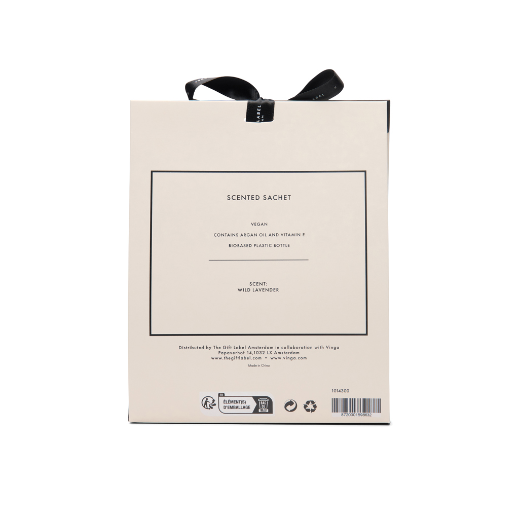 Scented sachet, Vegan, Arganöl, Biobased bottle, Lavendelduft, duftender sachet, vegan, arganöl, gläserne Flasche, Lavendel-Duft, Scented sachet, Vegan, Arganöl, Biobasierte Flasche, Wilde Lavendel