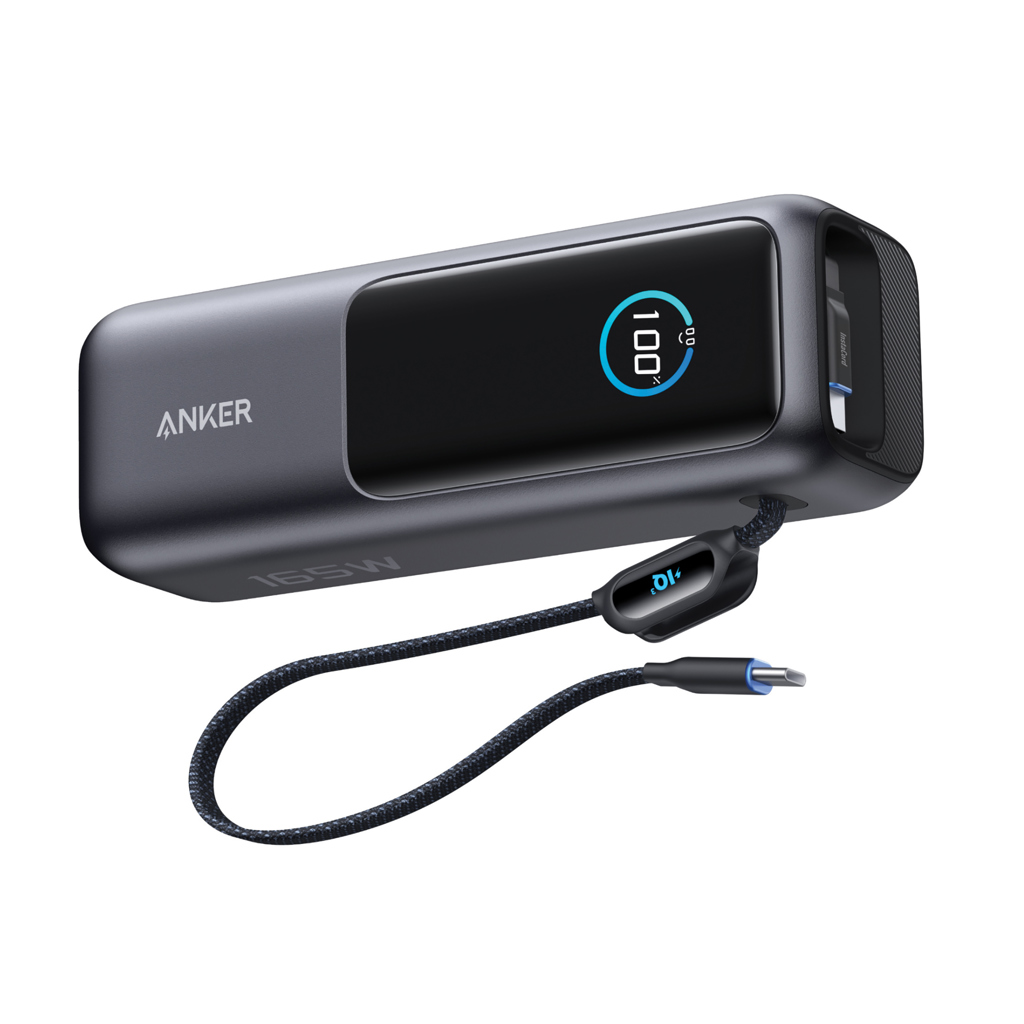 Power bank, 16000 mAh, USB-C, Schlauchband, Anker, Powerbank, USB-C, Ladegerät, Kapazität-165W, Anker, Powerbank, USB-C, Schnellladung, Kabellos, Anker